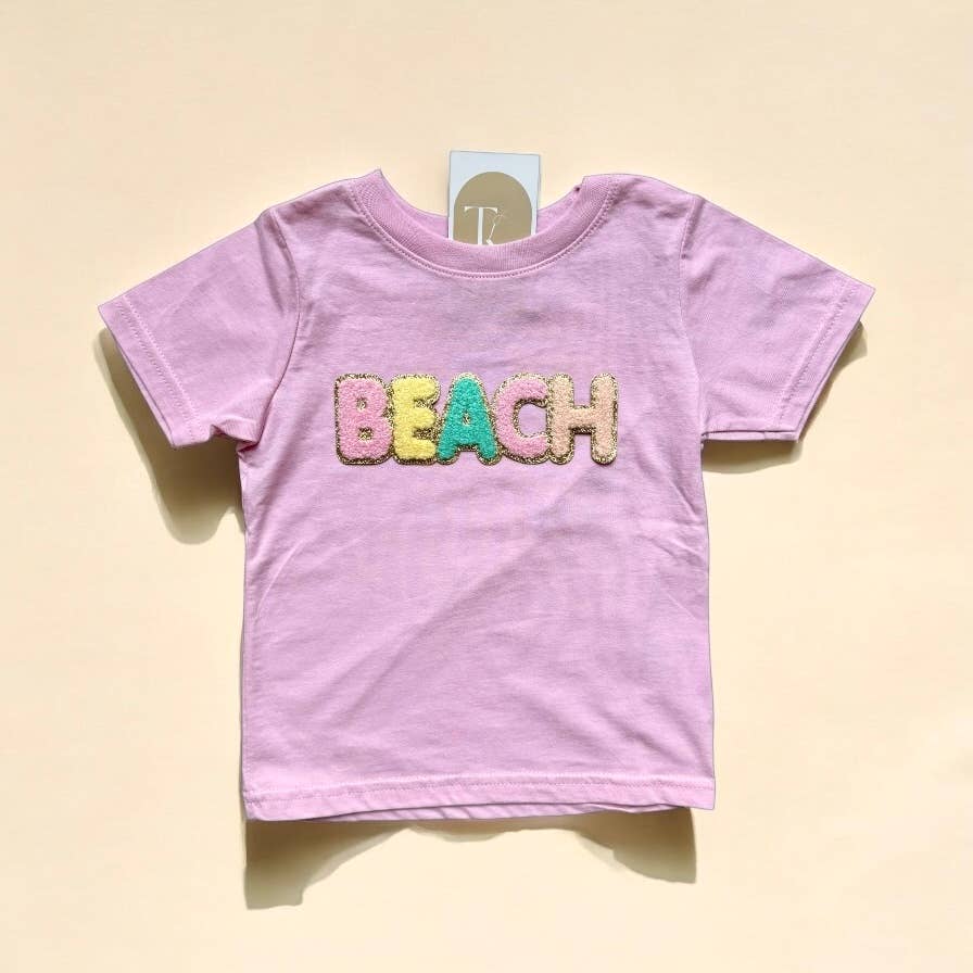 Chenille Patch Beach Toddler Tshirt, Beach Toddler Tshirt Hoodie, Sweatshirt | PodTeesHub.com