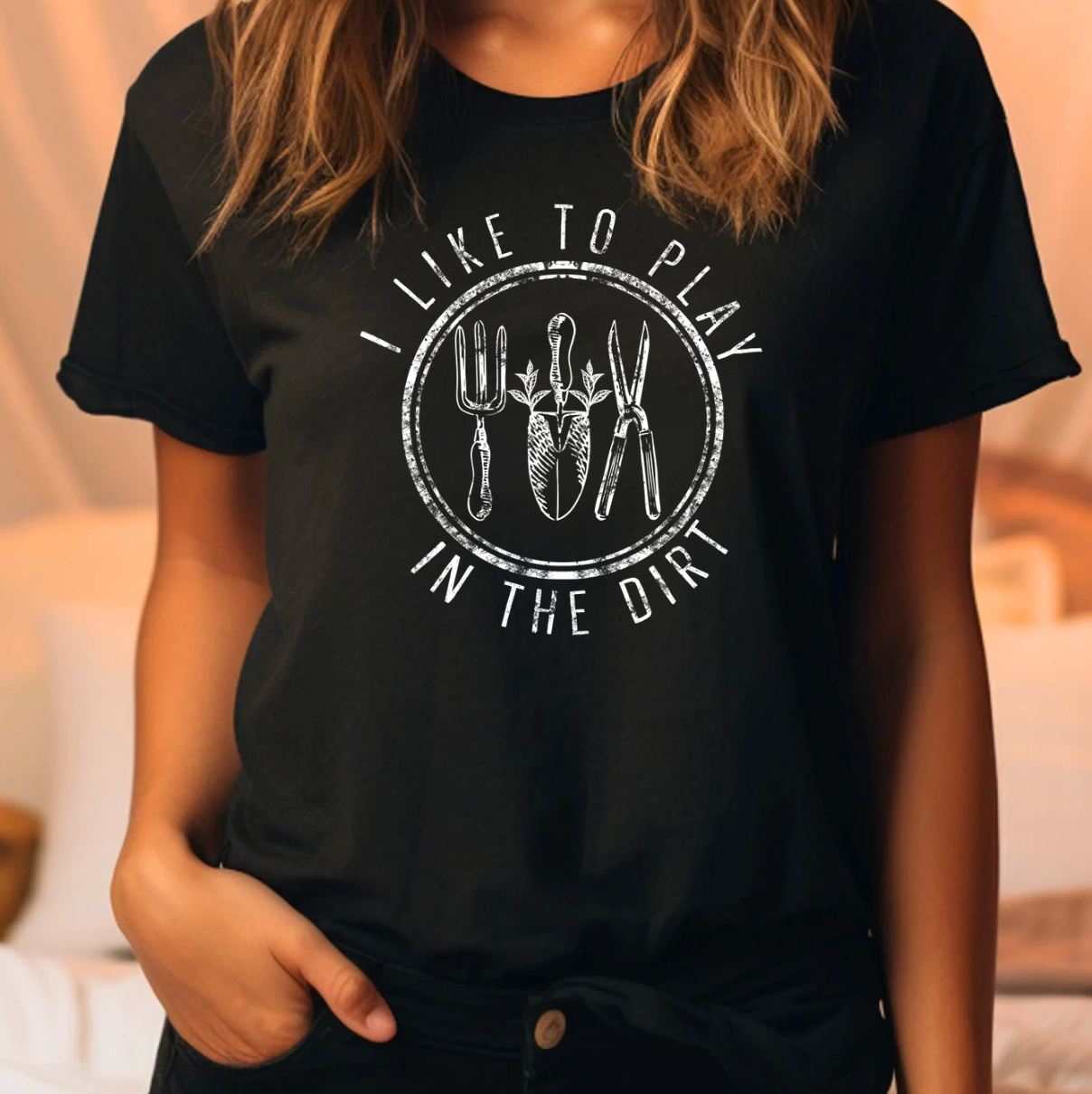 I Like To Play in the Dirt Tee Hoodie, Sweatshirt | PodTeesHub.com
