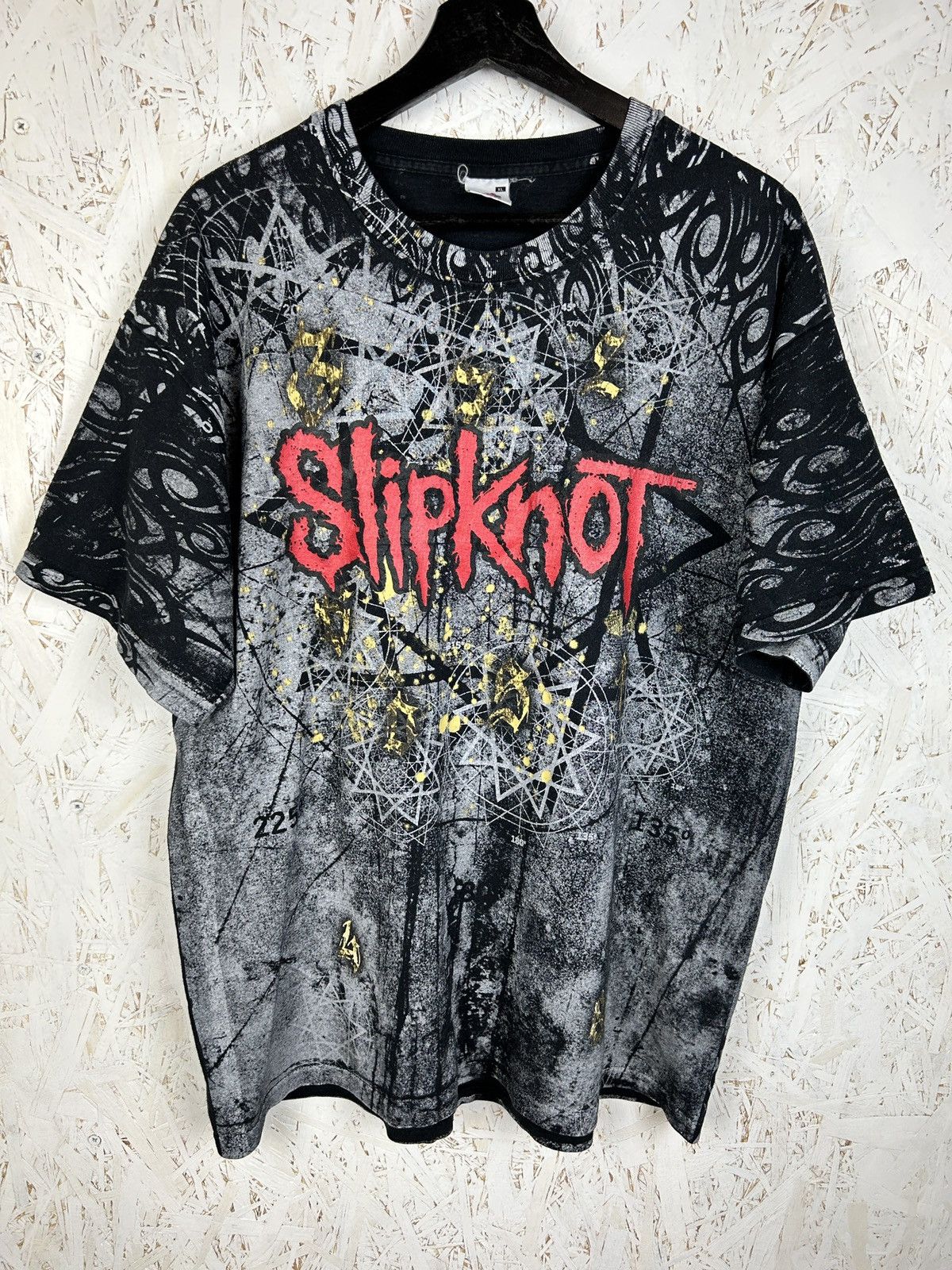 Band 00s Vintage Slipknot Very Rare Aop Metal Band Xl T-Shirts, Hoodie, Sweatshirt