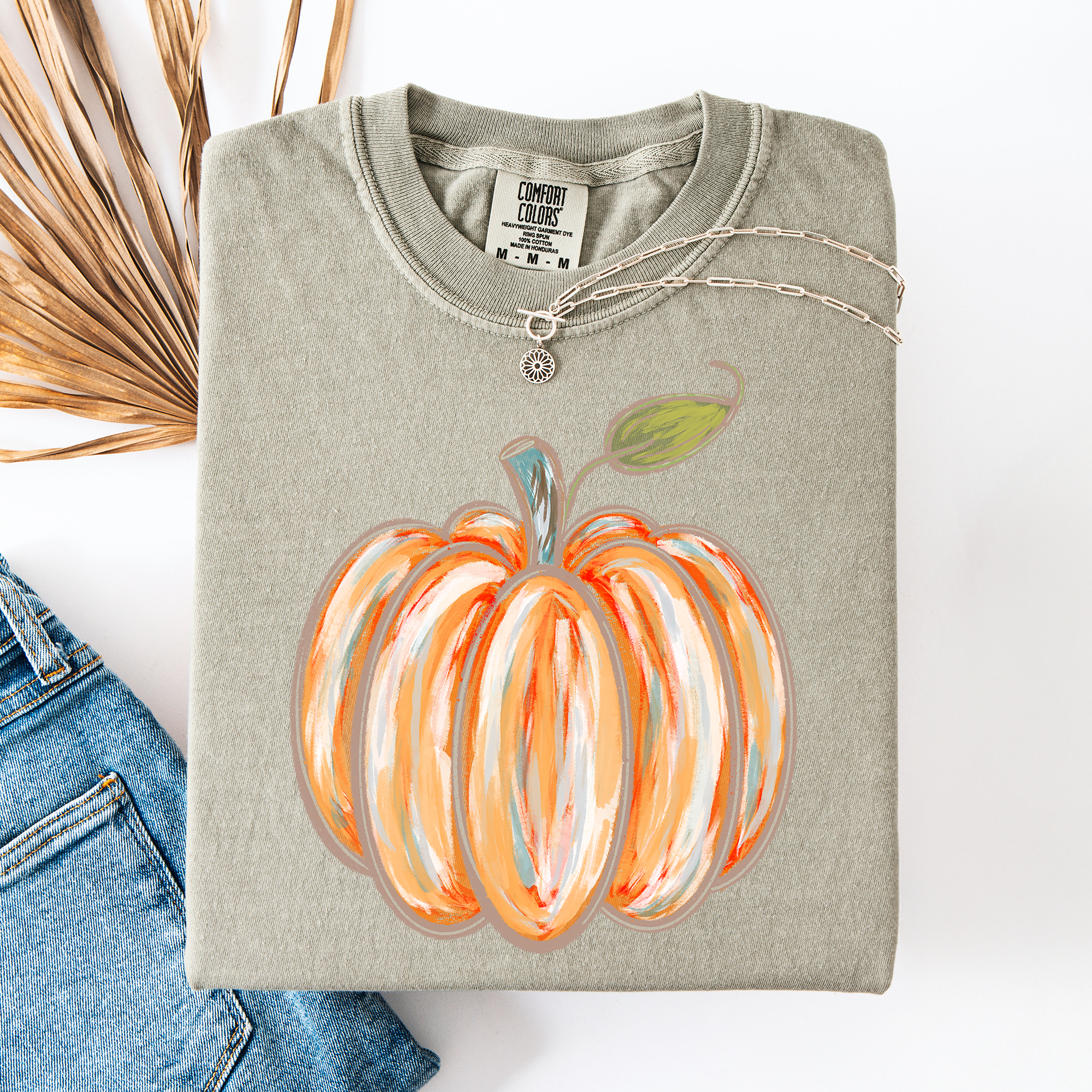 Watercolor Pumpkin, Halloween, Autumn, Fall, T-Shirt Hoodie, Sweatshirt | PodTeesHub.com