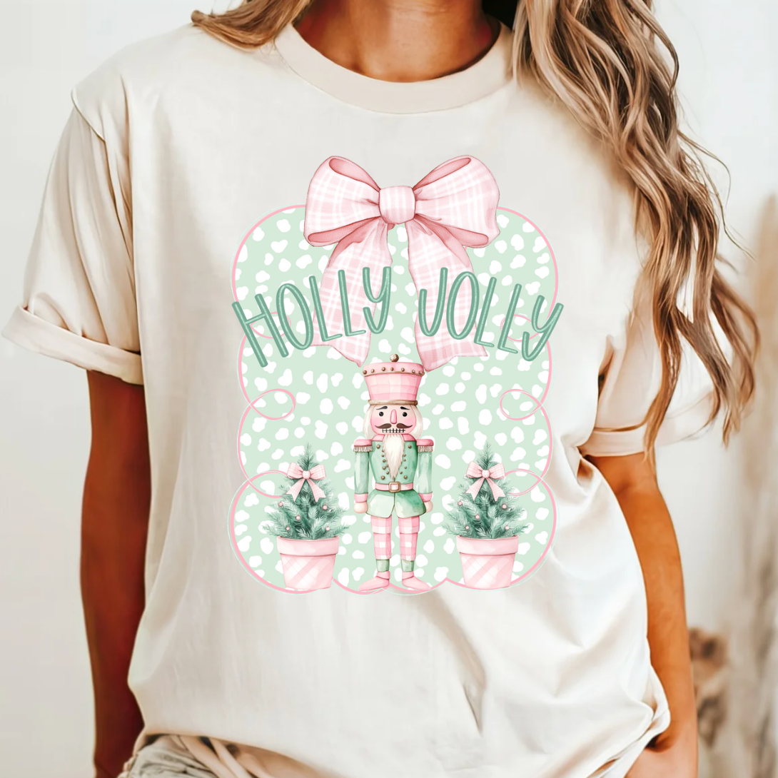 Coquette Nutcracker Comfort Color Tee Hoodie, Sweatshirt | PodTeesHub.com