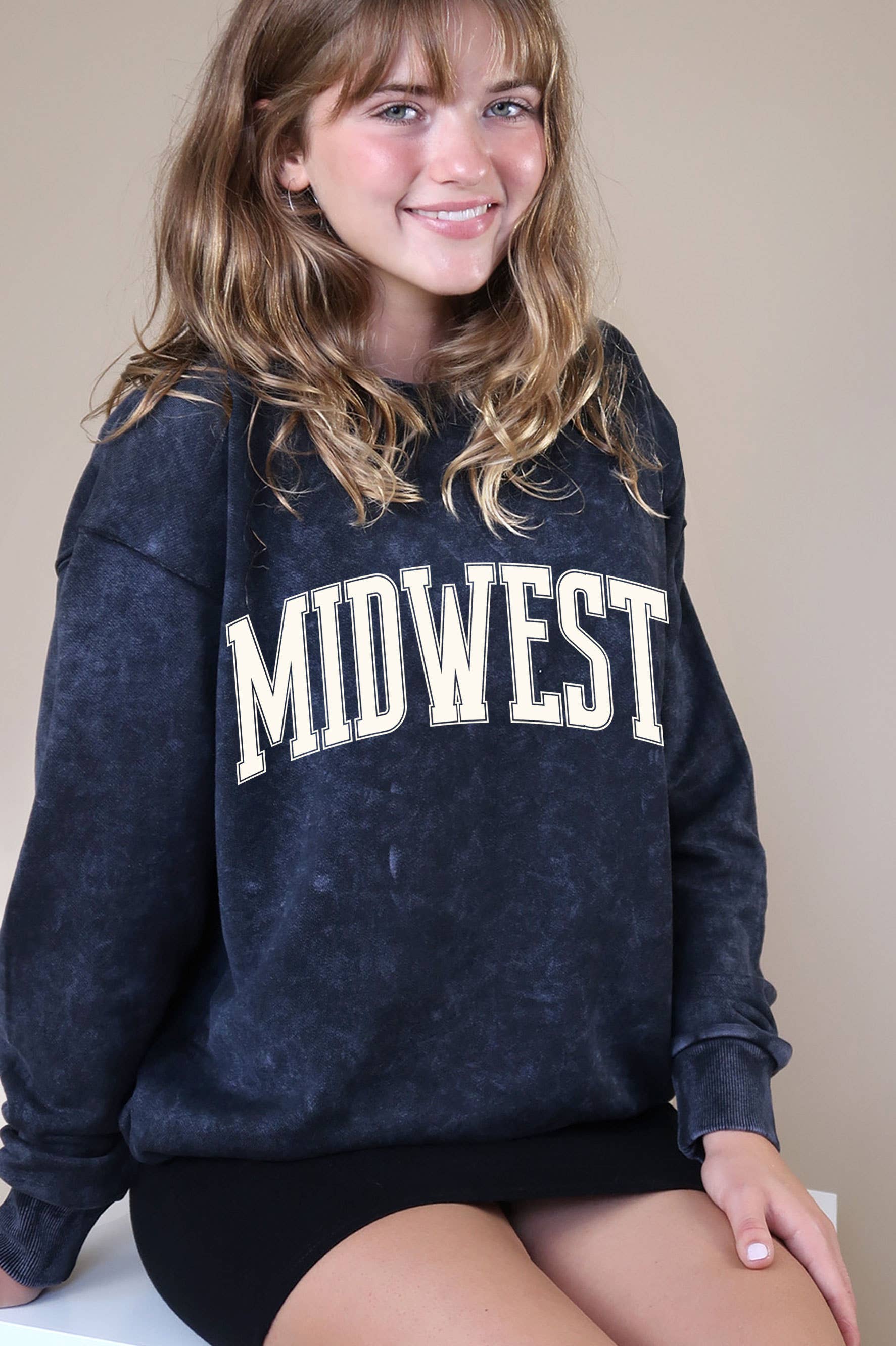 Midwest Puff Graphic Mineral Brushed Sweatshirt T-Shirts, Hoodie | PodTeesHub.com