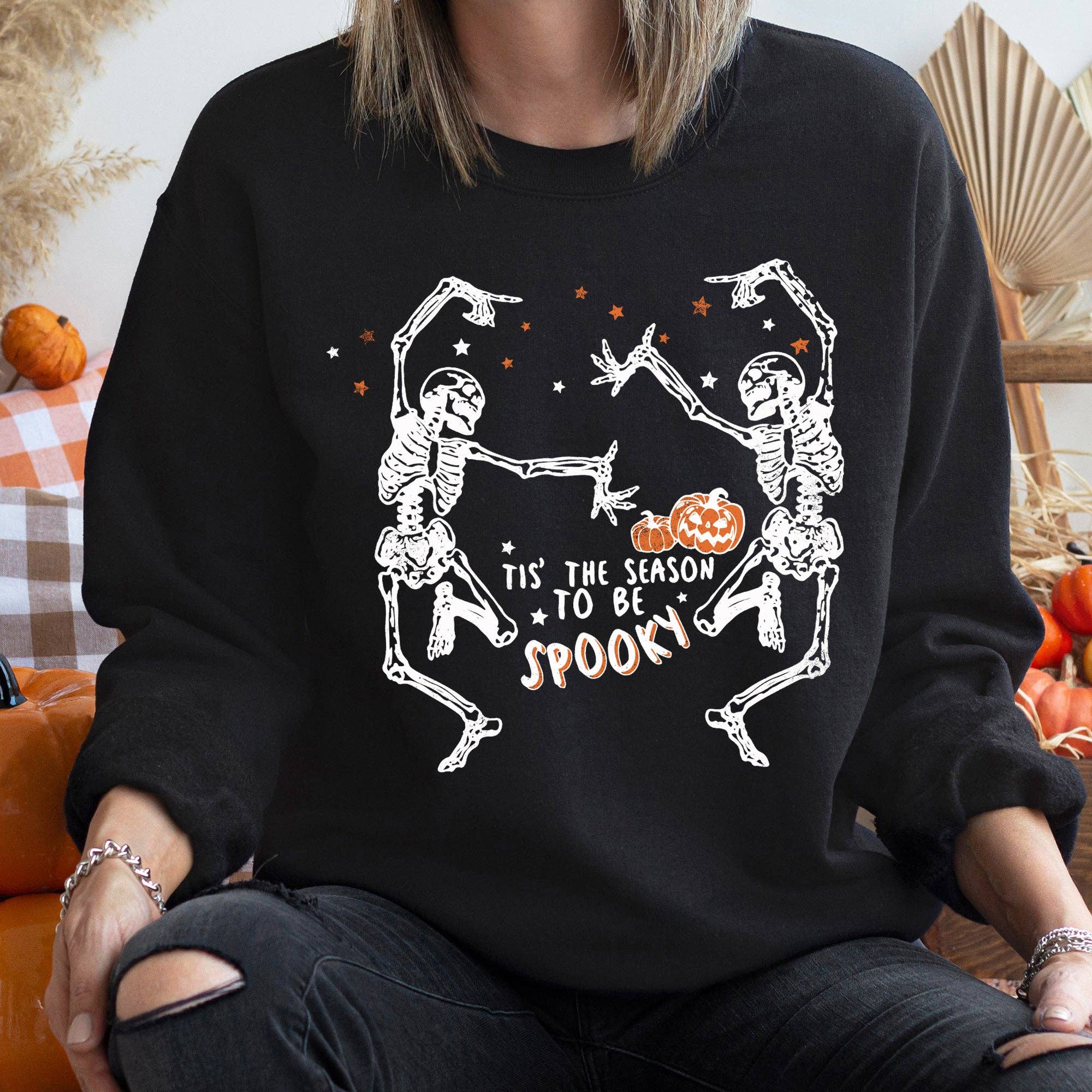 Spooky Dance Vintage Halloween Sweatshirt T-Shirts, Hoodie | PodTeesHub.com
