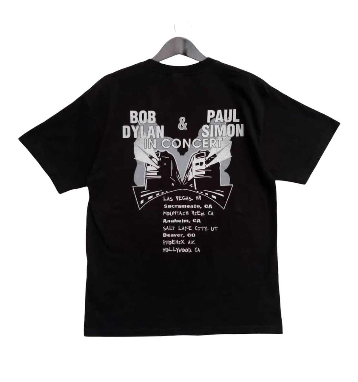 Vintage Bob Dylan And Paul Simon Tour In Concert Tee Shirt Hoodie, Sweatshirt | PodTeesHub.com