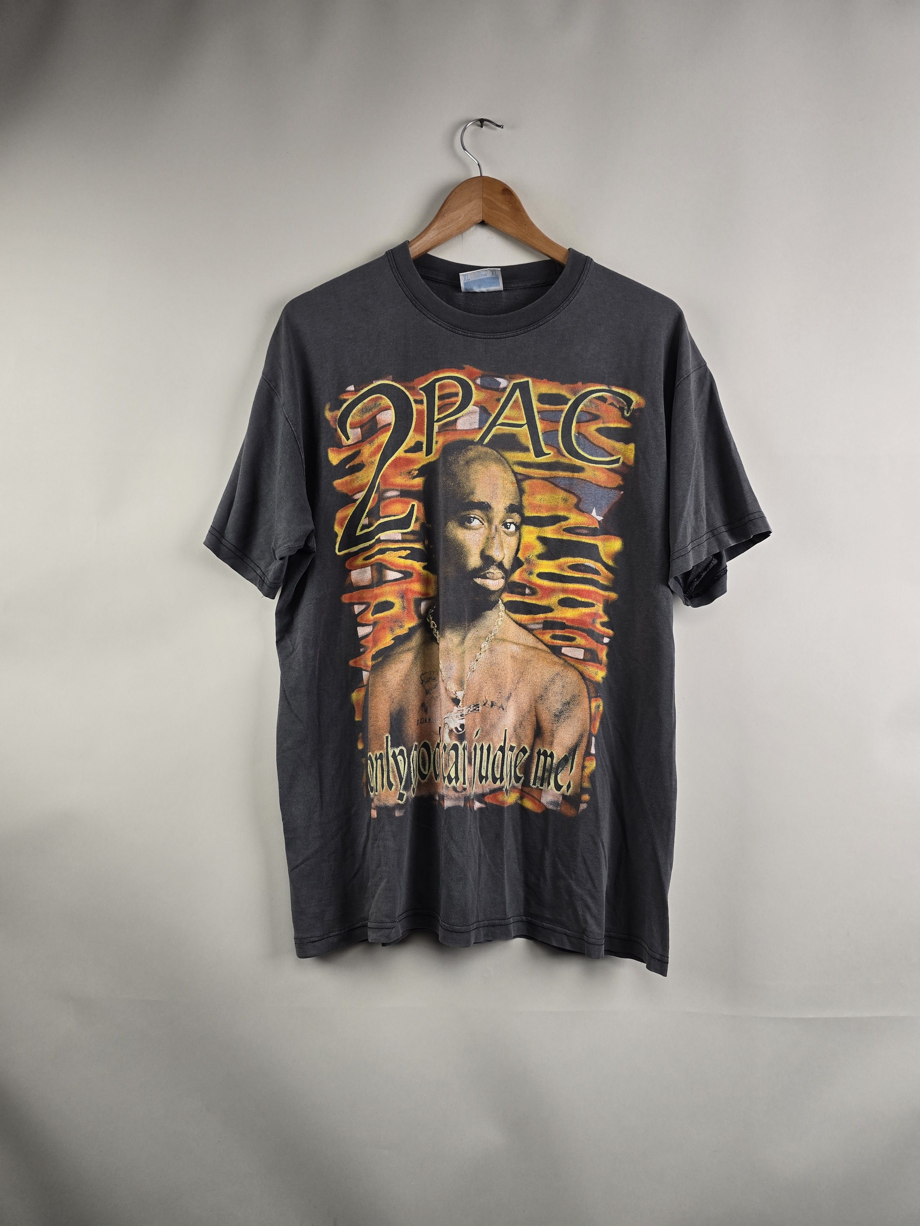 Rap X Vintage 90s Tupac Only God Can Judge Me Makeveli 2pac Xl 22 5 29 T-Shirts, Hoodie, Sweatshirt