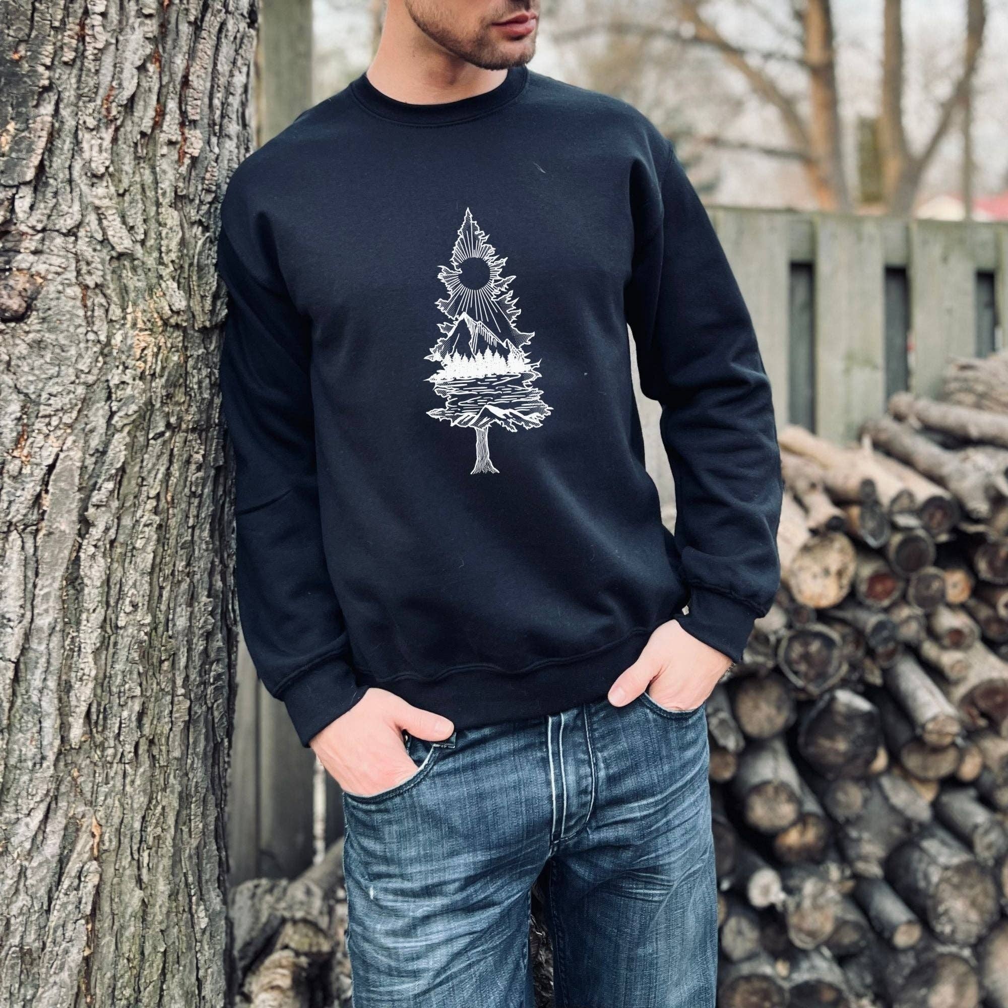 Lone Pine Sweatshirt - Tree Hoodie or Crewneck *Unisex Fit* T-Shirts | PodTeesHub.com