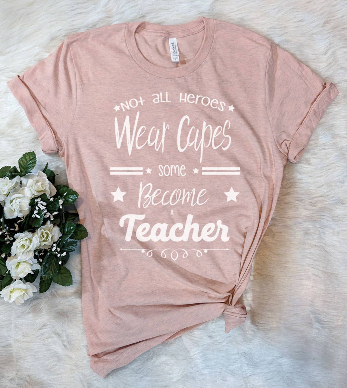 Not All Heroes Teacher - Education Teacher Gift T-Shirt Hoodie, Sweatshirt | PodTeesHub.com