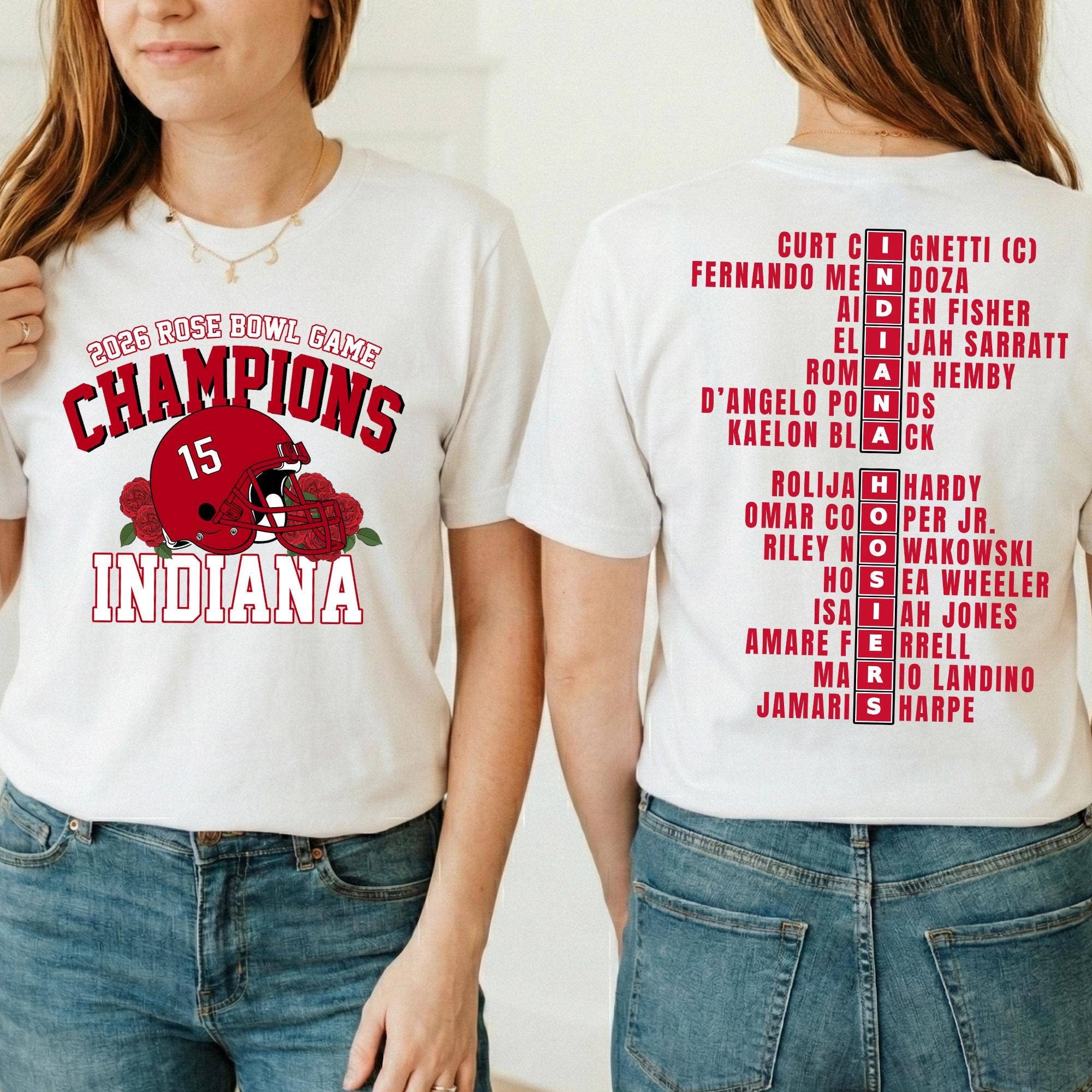 Indiana Football 2026 Rose Bowl Champions Tee Hoodie, Sweatshirt | PodTeesHub.com