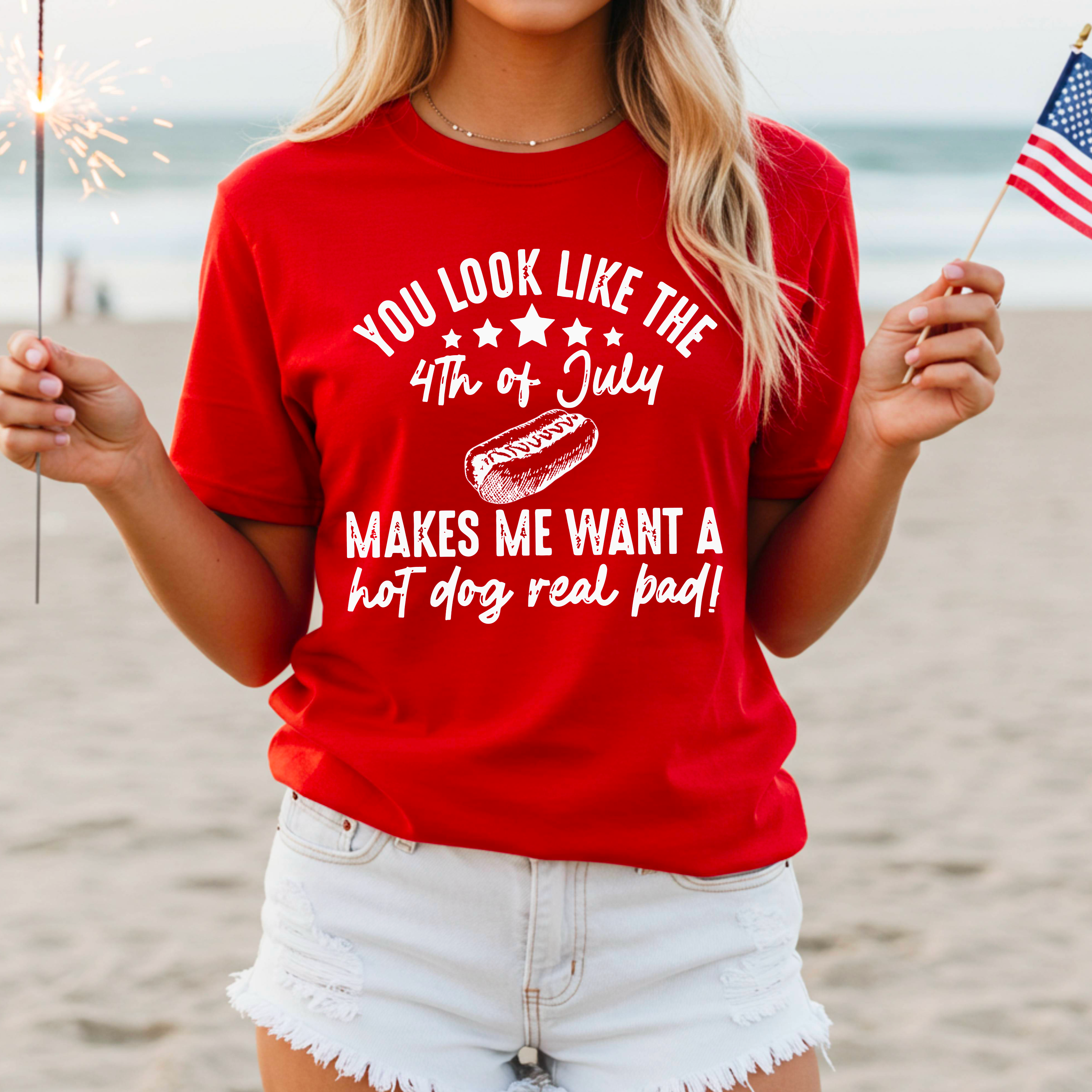 You Look Like the 4th of July  Graphic Shirt | Comfort Color Hoodie, Sweatshirt | PodTeesHub.com