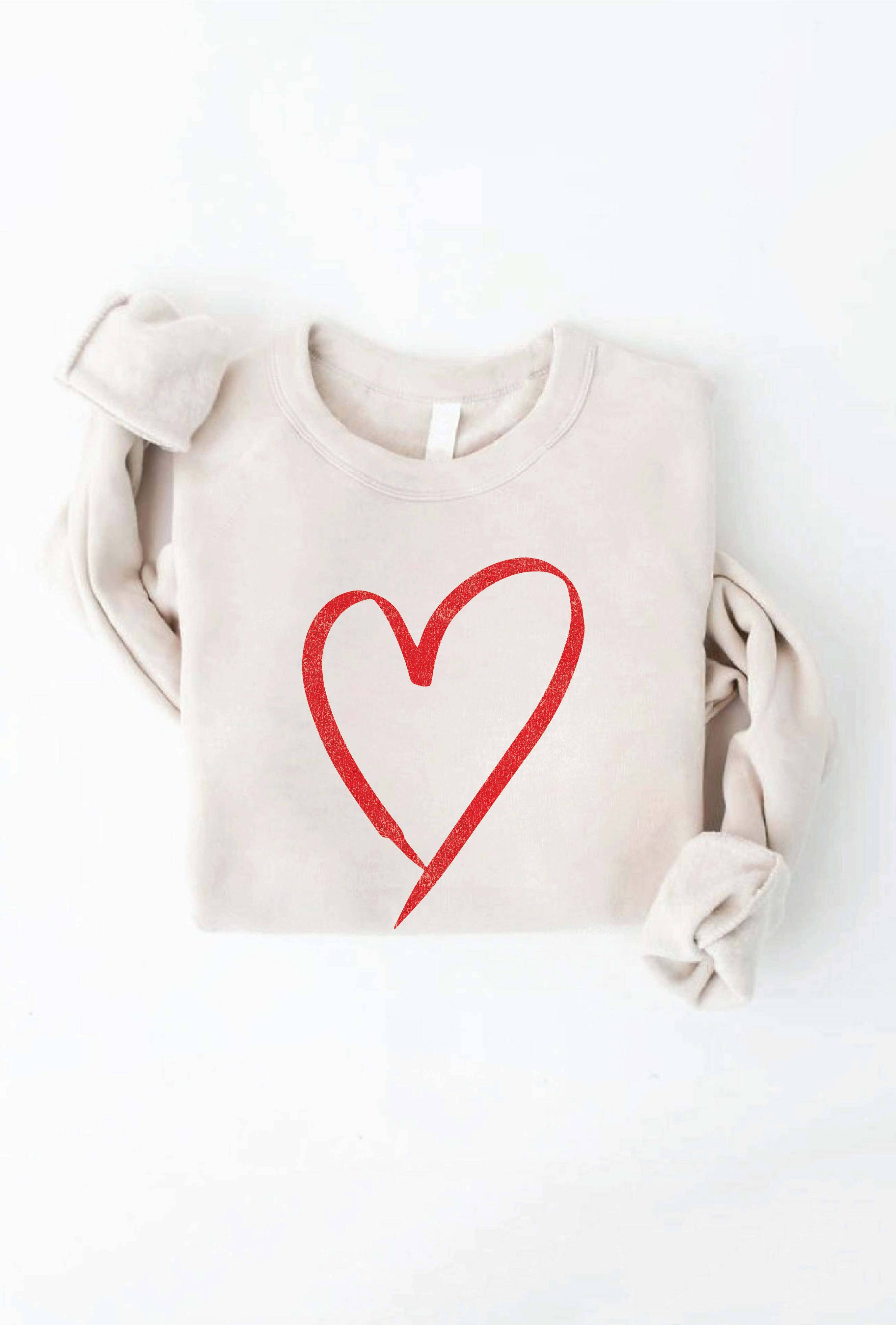 Heart Graphic Sweatshirt T-Shirts, Hoodie | PodTeesHub.com