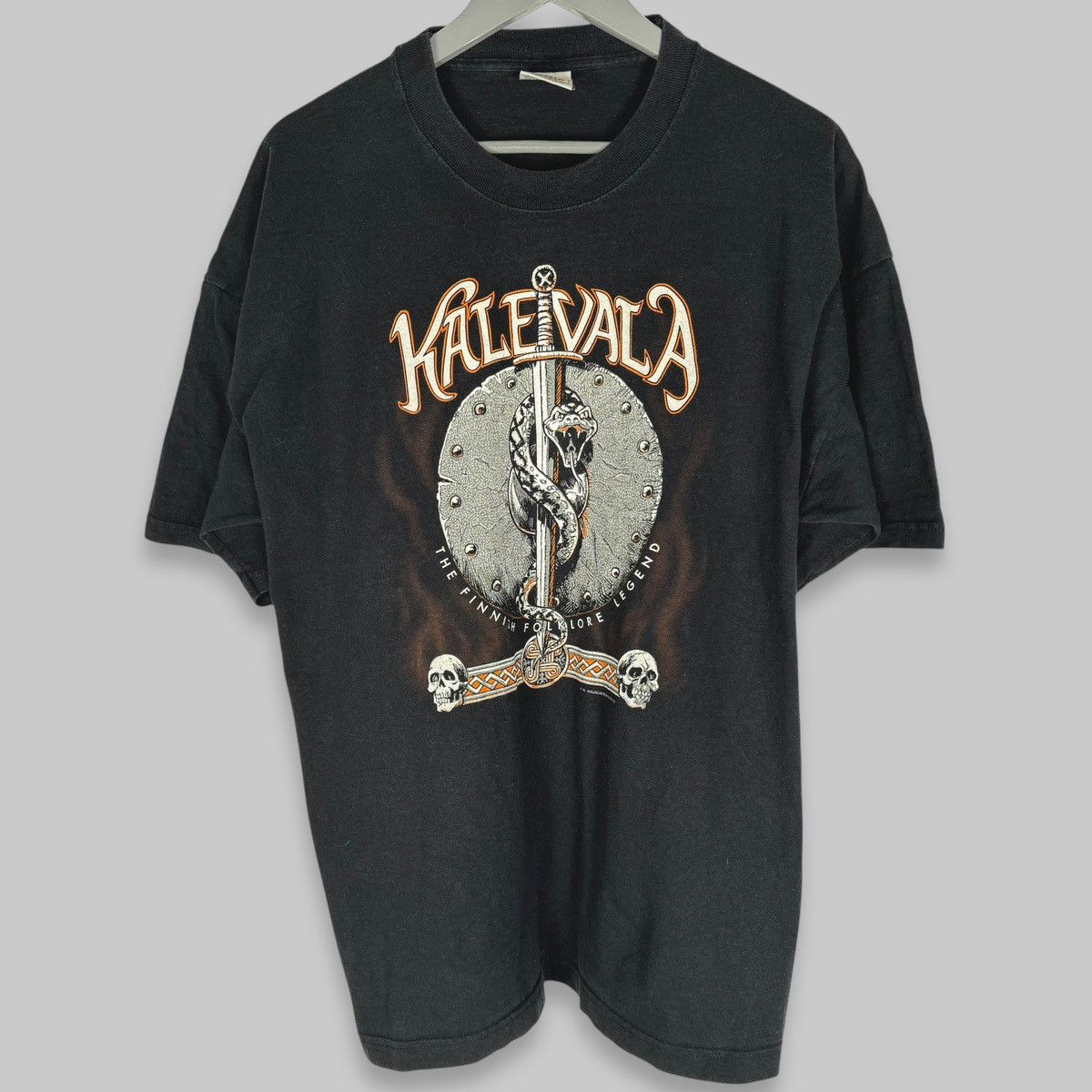 Band Tees Vintage 90s Kalevala Finnish Folklore Legend Metal T Shirt Hoodie, Sweatshirt | PodTeesHub.com