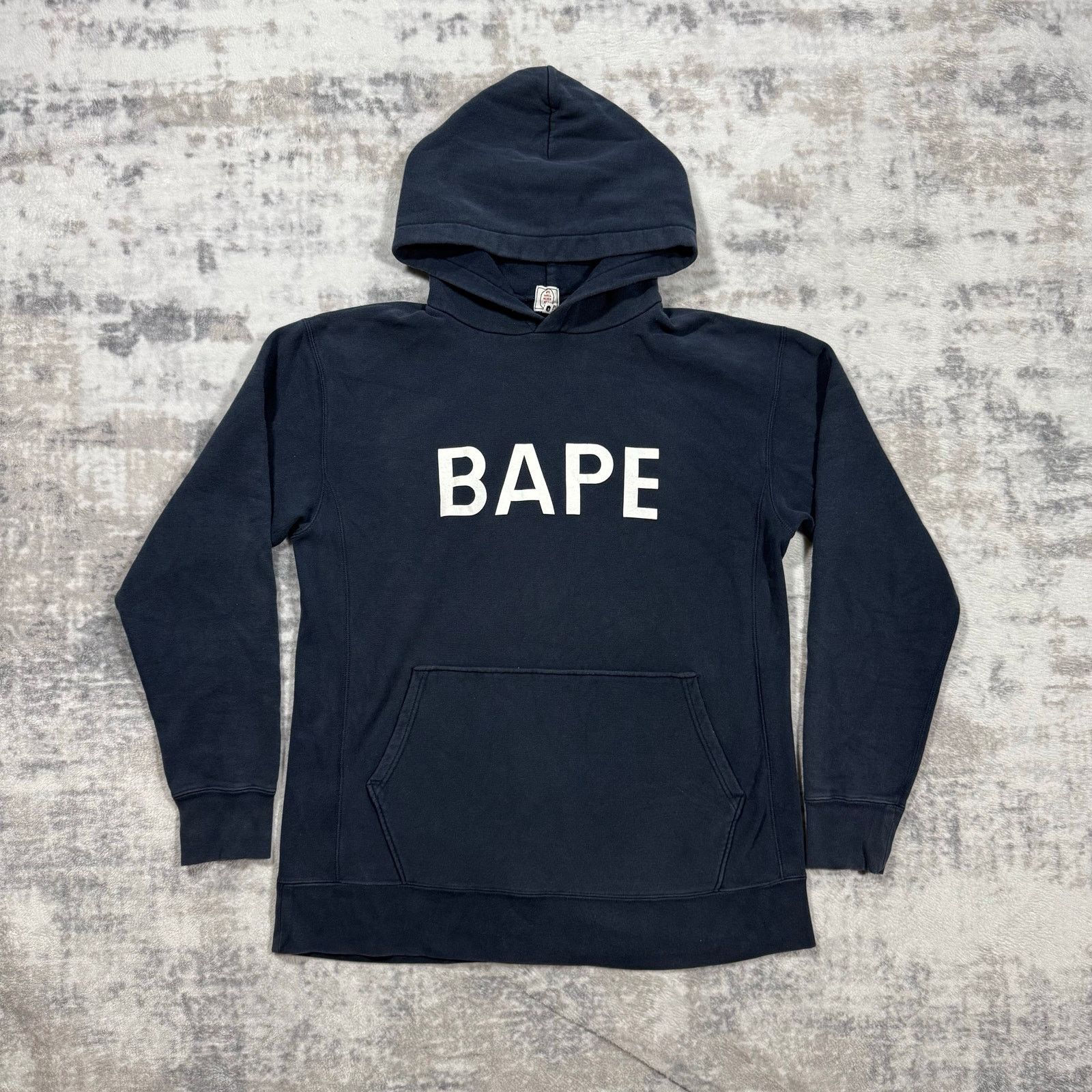 Nigo Authentic Bape 2000 S Spellout Logo Hoodie L T-Shirts, Sweatshirt | PodTeesHub.com