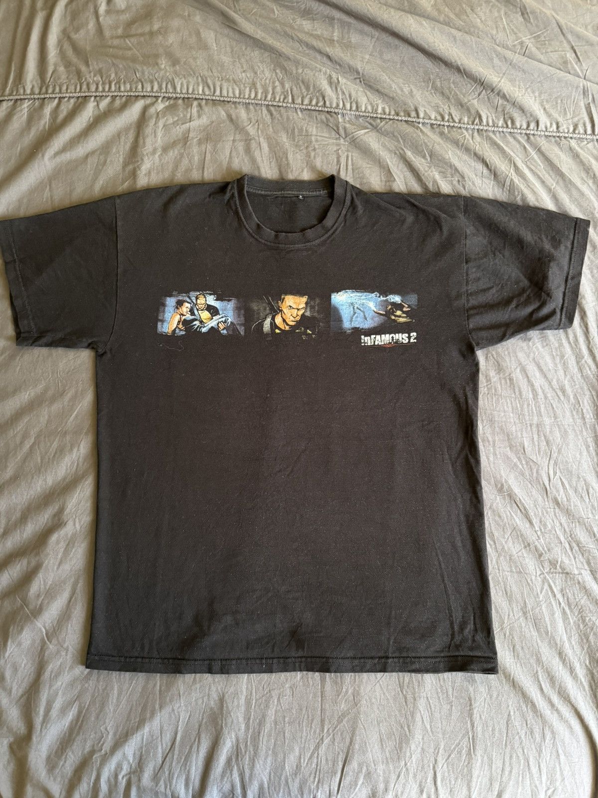 Playstation Vintage Infamous 2 2010 Promotional T Shirt Hoodie, Sweatshirt | PodTeesHub.com