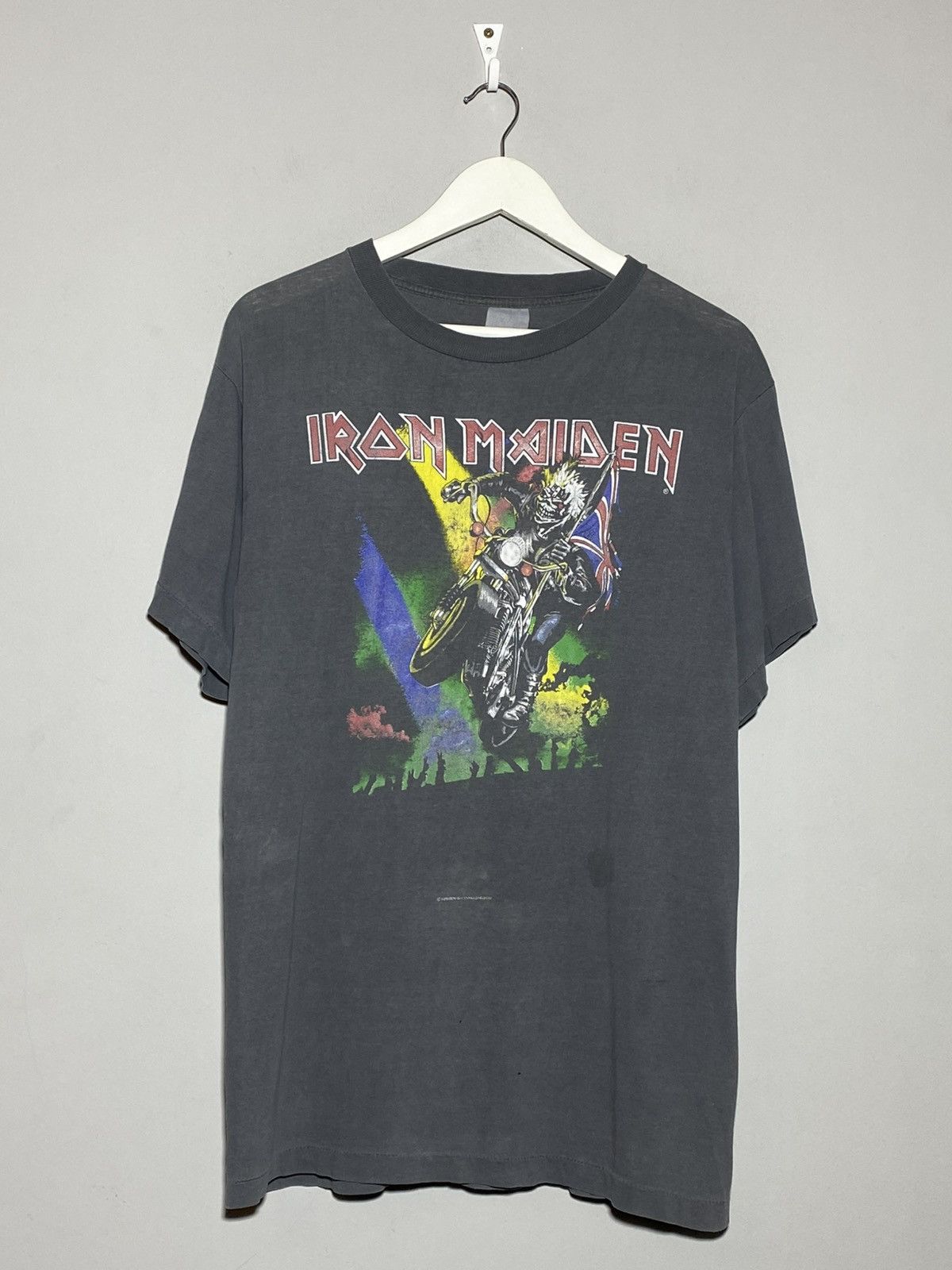 Maiden 1988 Iron Maiden England Vintage Rock Band Tour T Shirt Tee Hoodie, Sweatshirt | PodTeesHub.com