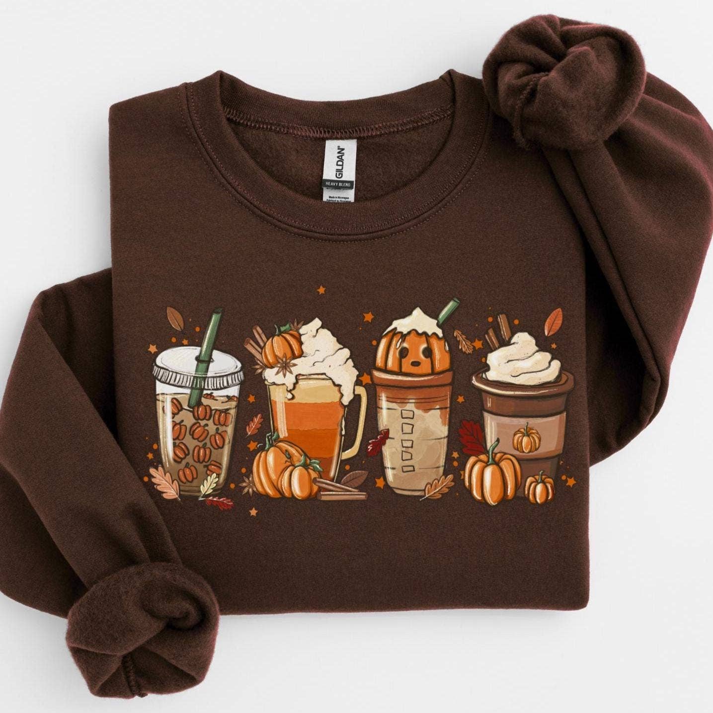 Cozy Pumpkin Spice Fall Sweater T-Shirts, Hoodie, Sweatshirt | PodTeesHub.com
