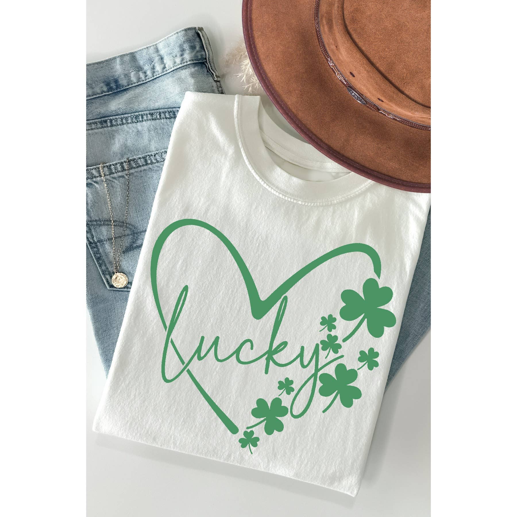 Lucky Clover Short Sleeve T Shirt Hoodie, Sweatshirt | PodTeesHub.com