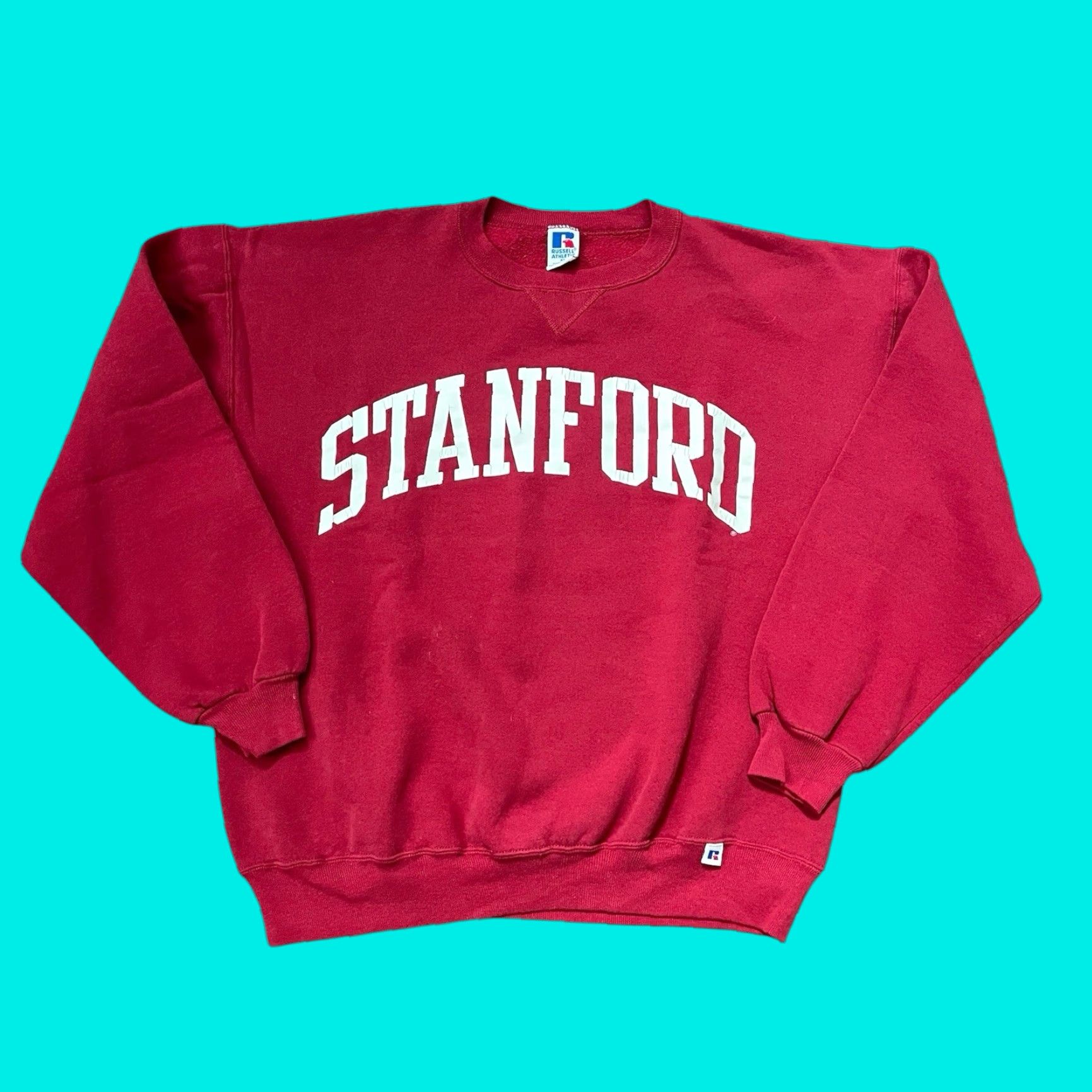 Athletic Vintage Russell Athletic Sweatshirt Crewneck Xl Red Mens 90s College University Log T-Shirts, Hoodie