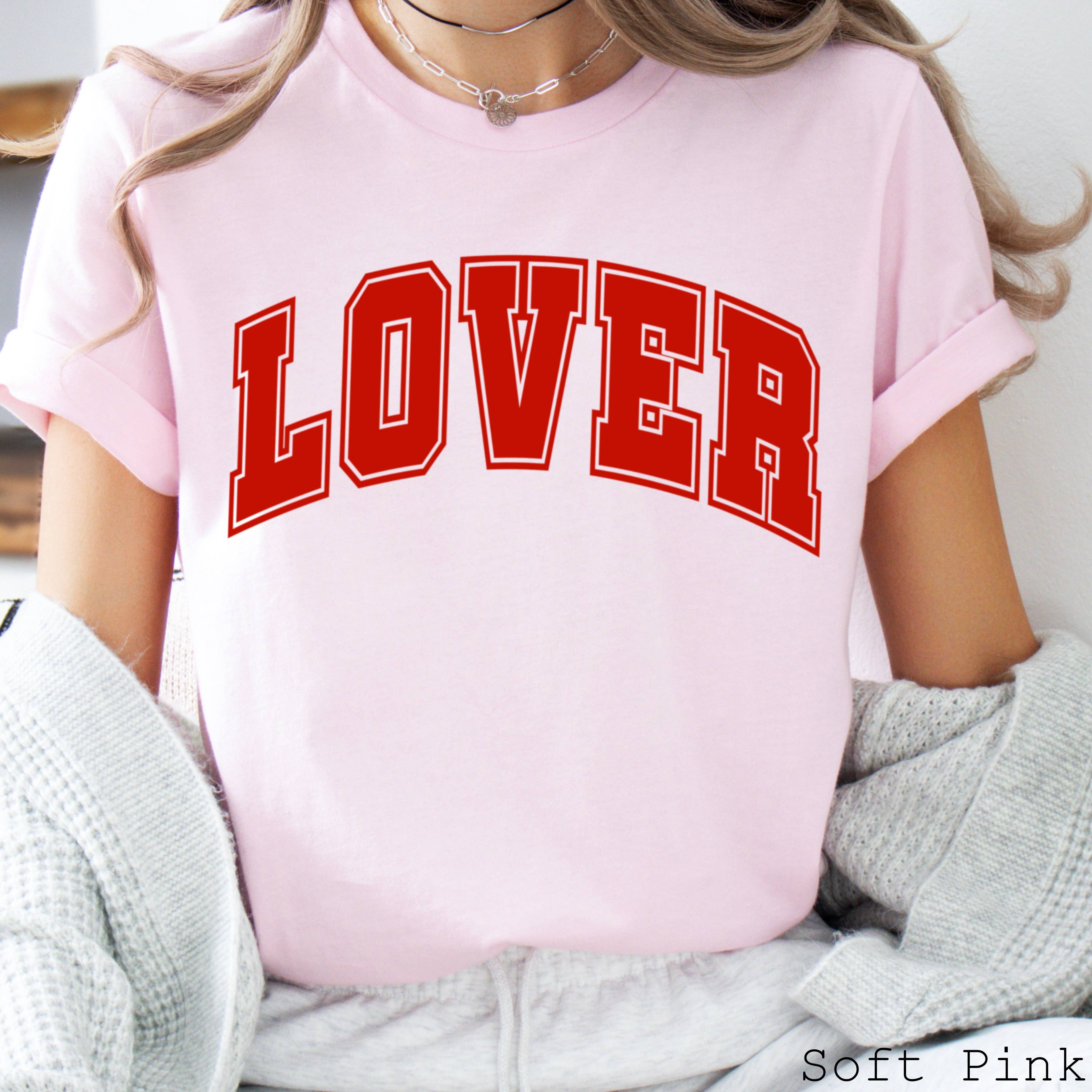 Lover Valentine Graphic Tee | Bella Canvas Hoodie, Sweatshirt | PodTeesHub.com