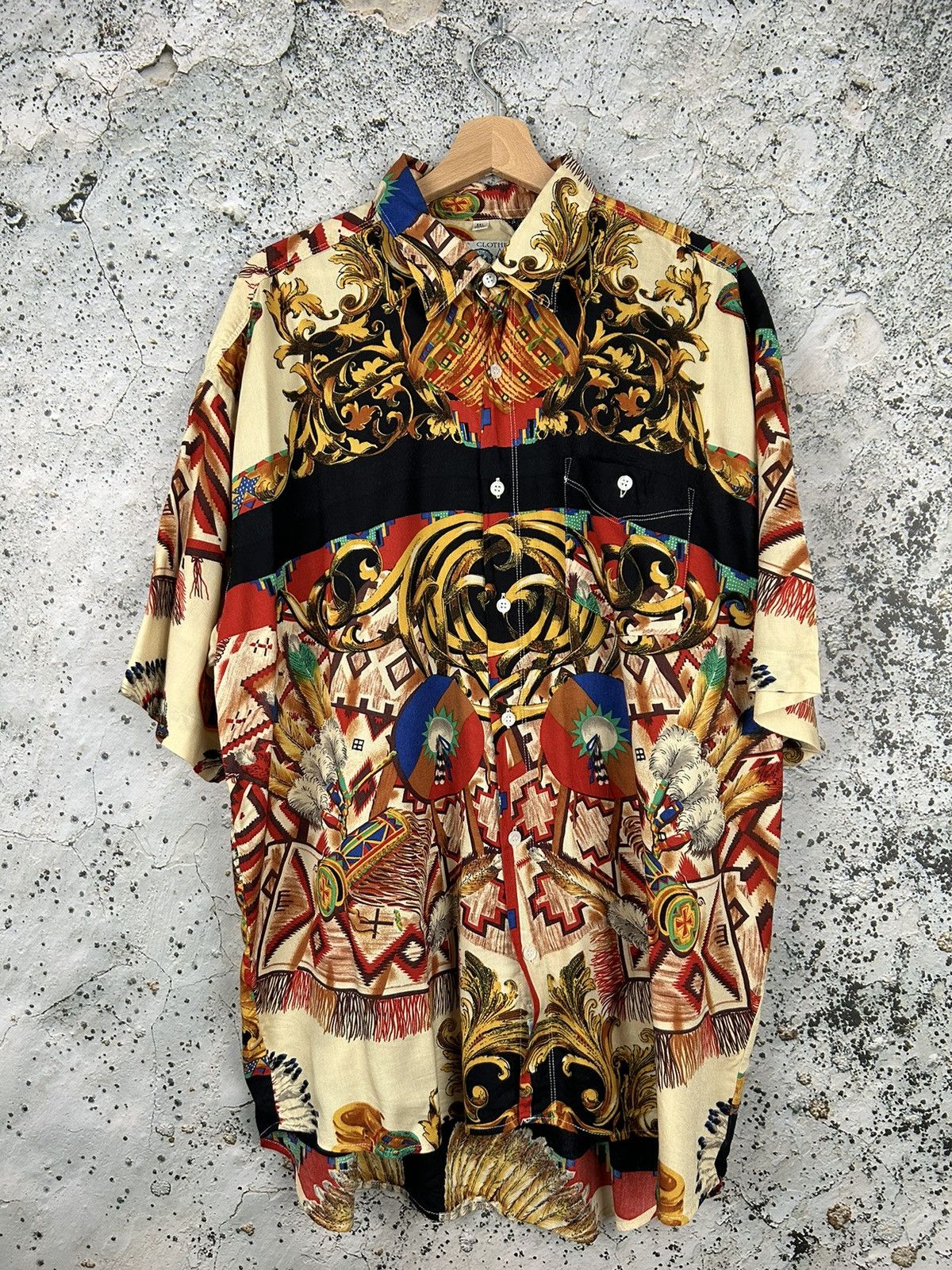 Other Vintage Indian Shirt 90s Crazy Hawaiian Streetwear Skate Hoodie, Sweatshirt | PodTeesHub.com