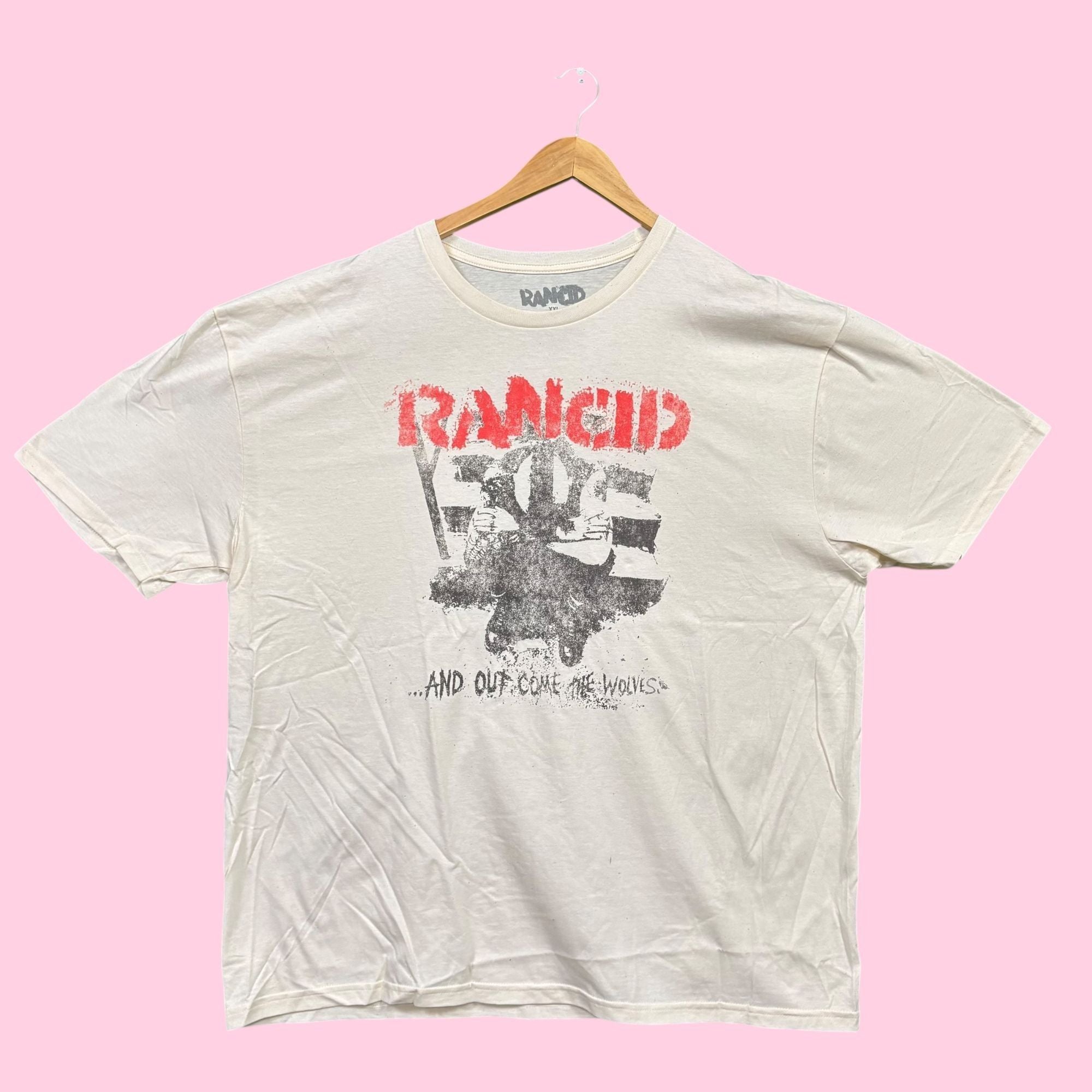 Band Tees Rancid And Out Come The Wolves Punk Rock Band Tee Xxl Hoodie, Sweatshirt | PodTeesHub.com