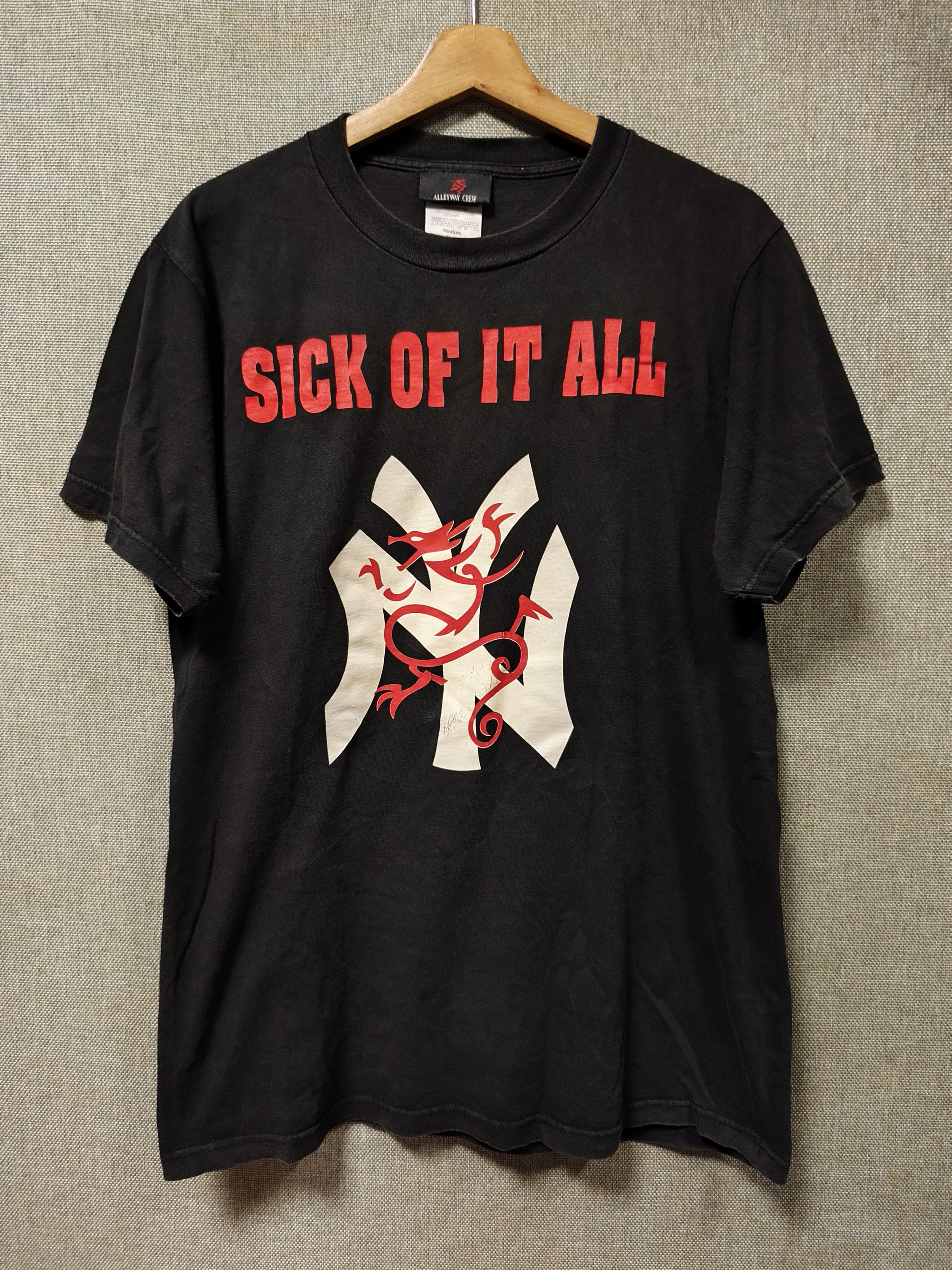 Band Tees Vintage 90s T Shirt Band Sick Of It All Hoodie, Sweatshirt | PodTeesHub.com