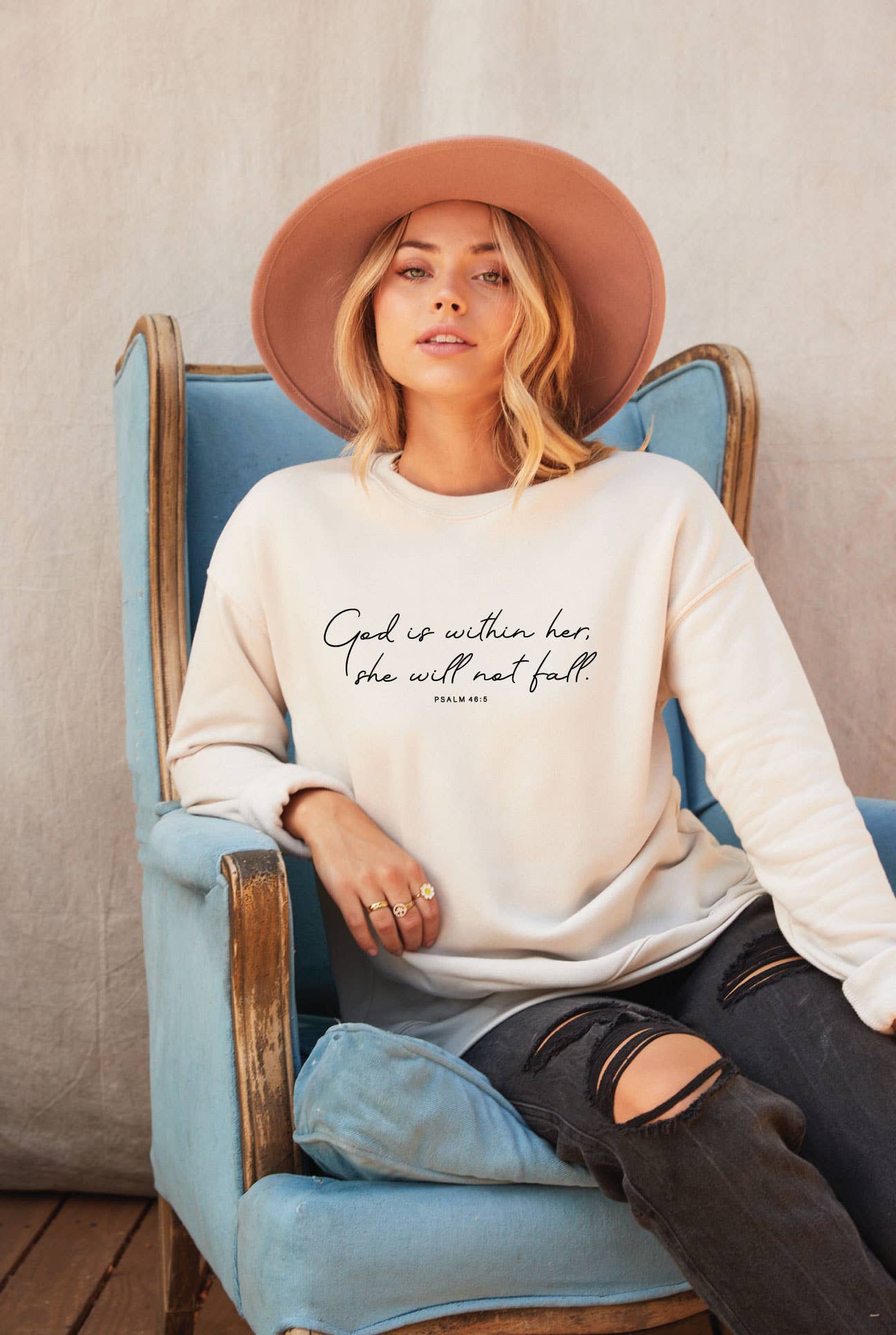 God Is Within Her Graphic Sweatshirt T-Shirts, Hoodie | PodTeesHub.com
