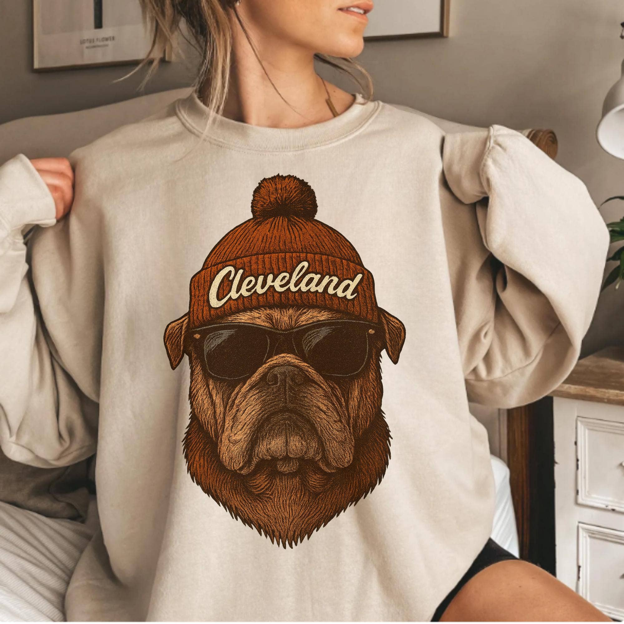 Cleveland Football Vintage Fan Hoodie T-Shirts, Sweatshirt | PodTeesHub.com