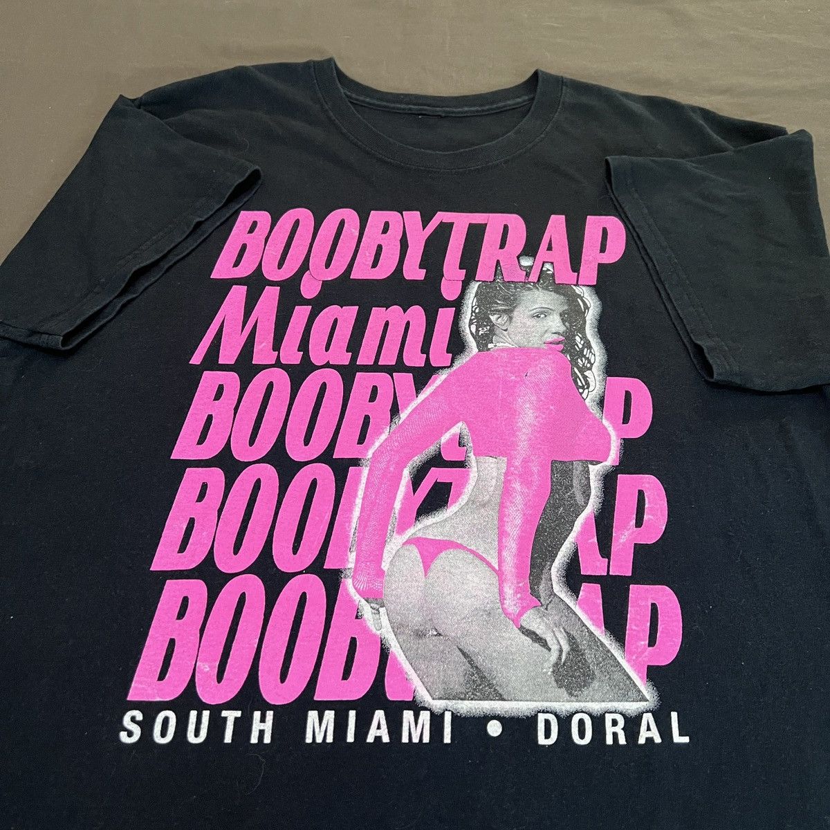Vintage Y2k Boody Trap Miami Strip Clubs Promo Tee L Hoodie, Sweatshirt | PodTeesHub.com