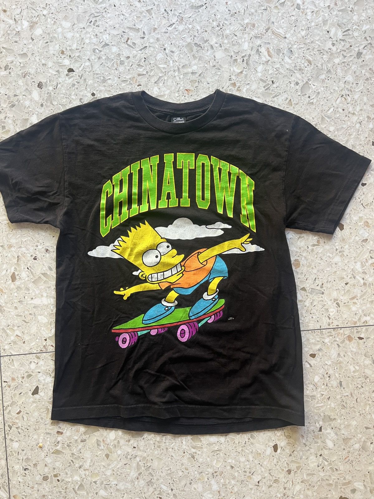 The Simpsons Bart Simpson X Chinatown Market Collab Retro Skateboard L T-Shirts, Hoodie, Sweatshirt | PodTeesHub.com