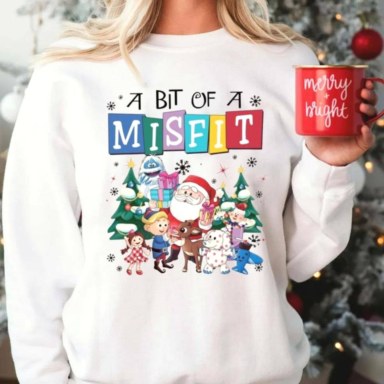 Rudolph the Red Nosed Reindeer Xmas Christmas Sweatshirt T-Shirts, Hoodie | PodTeesHub.com