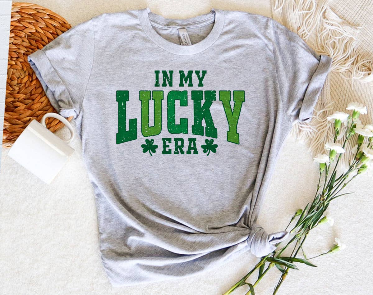 In My Lucky Era Shamrock - St Patrick's Day Shirt Hoodie, Sweatshirt | PodTeesHub.com