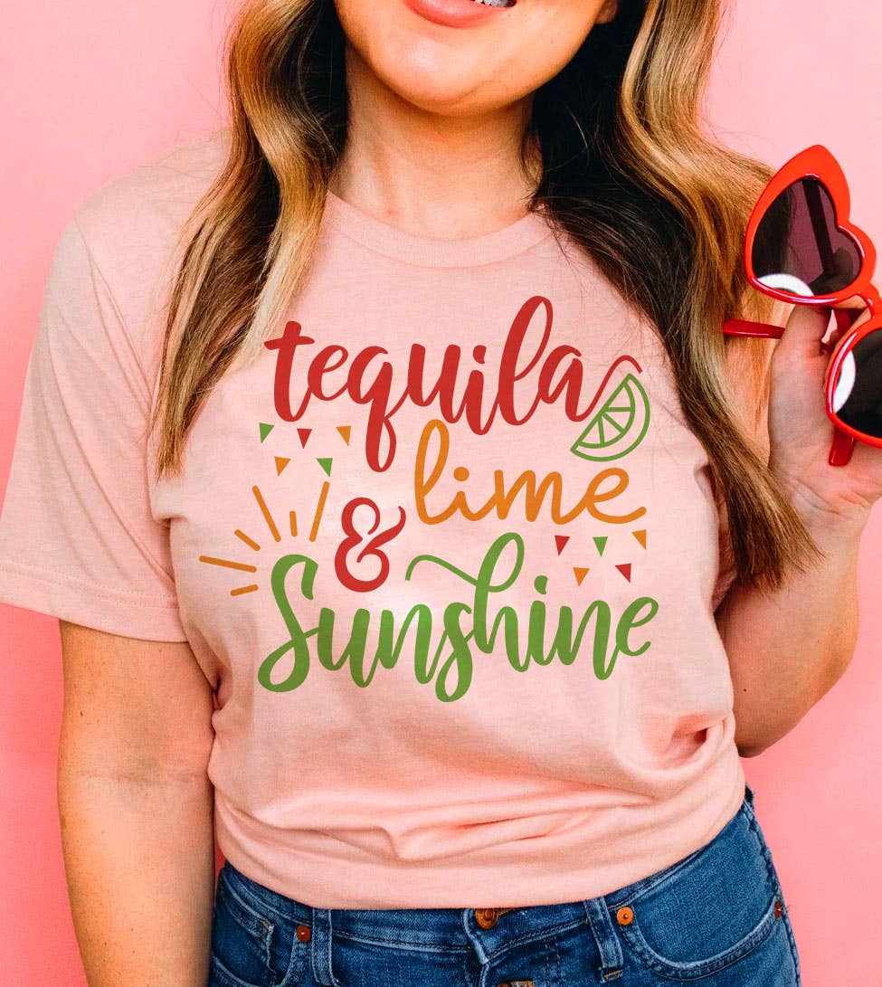 Tequila Lime & Sunshine - Cinco De Mayo Fun Drinks  T-Shirt Hoodie, Sweatshirt | PodTeesHub.com