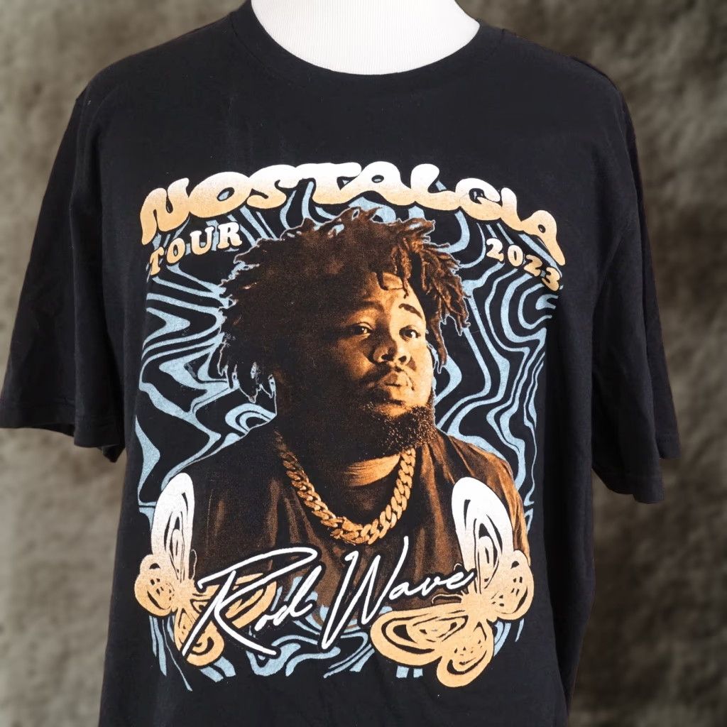 Vintage Rod Wave Nostalgia Tour 2023 Rap Hip Hop T Shirt Men Xl Black Short Sleeve Cotton 20 Hoodie, Sweatshirt