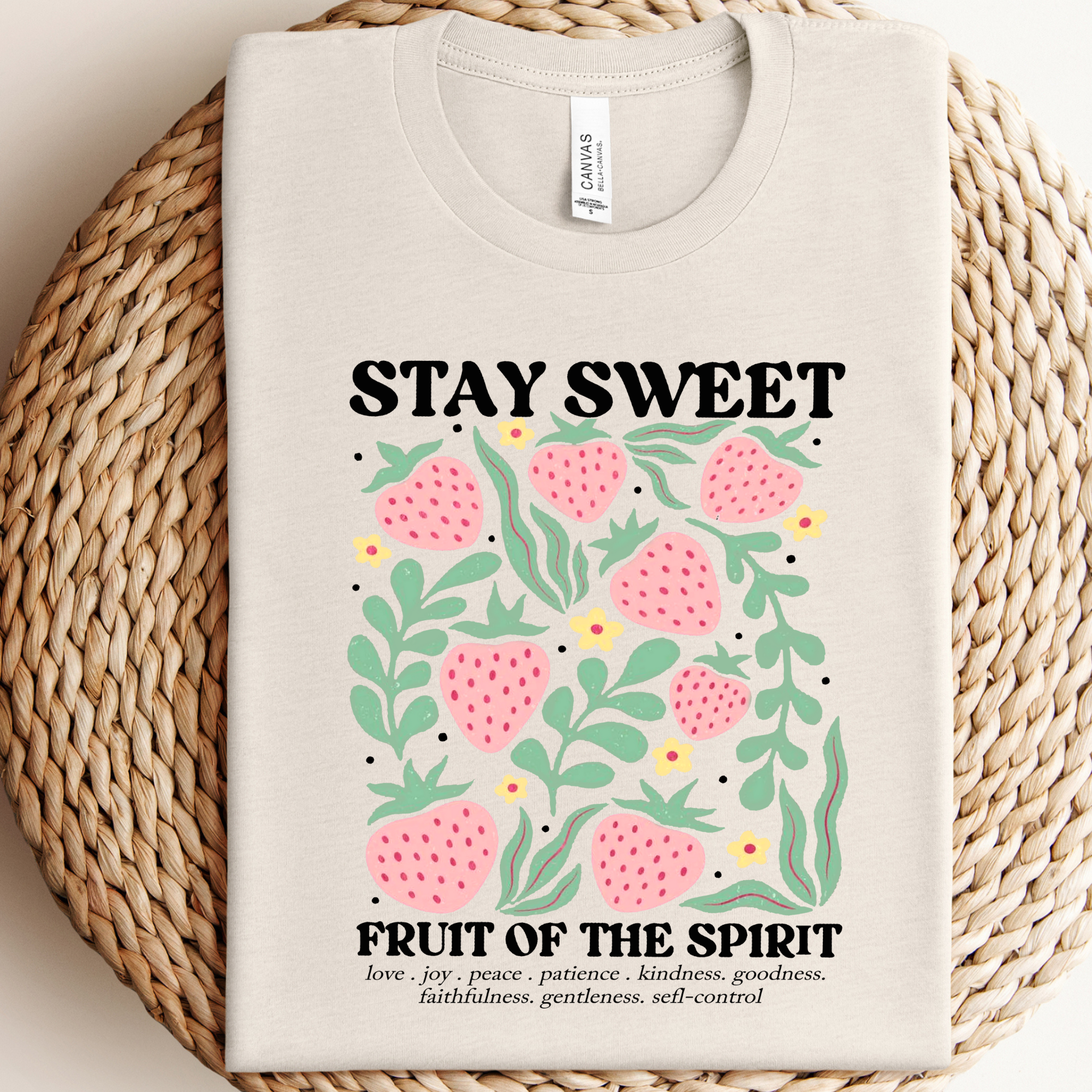 Faithful Strawberry Graphic Tee Hoodie, Sweatshirt | PodTeesHub.com