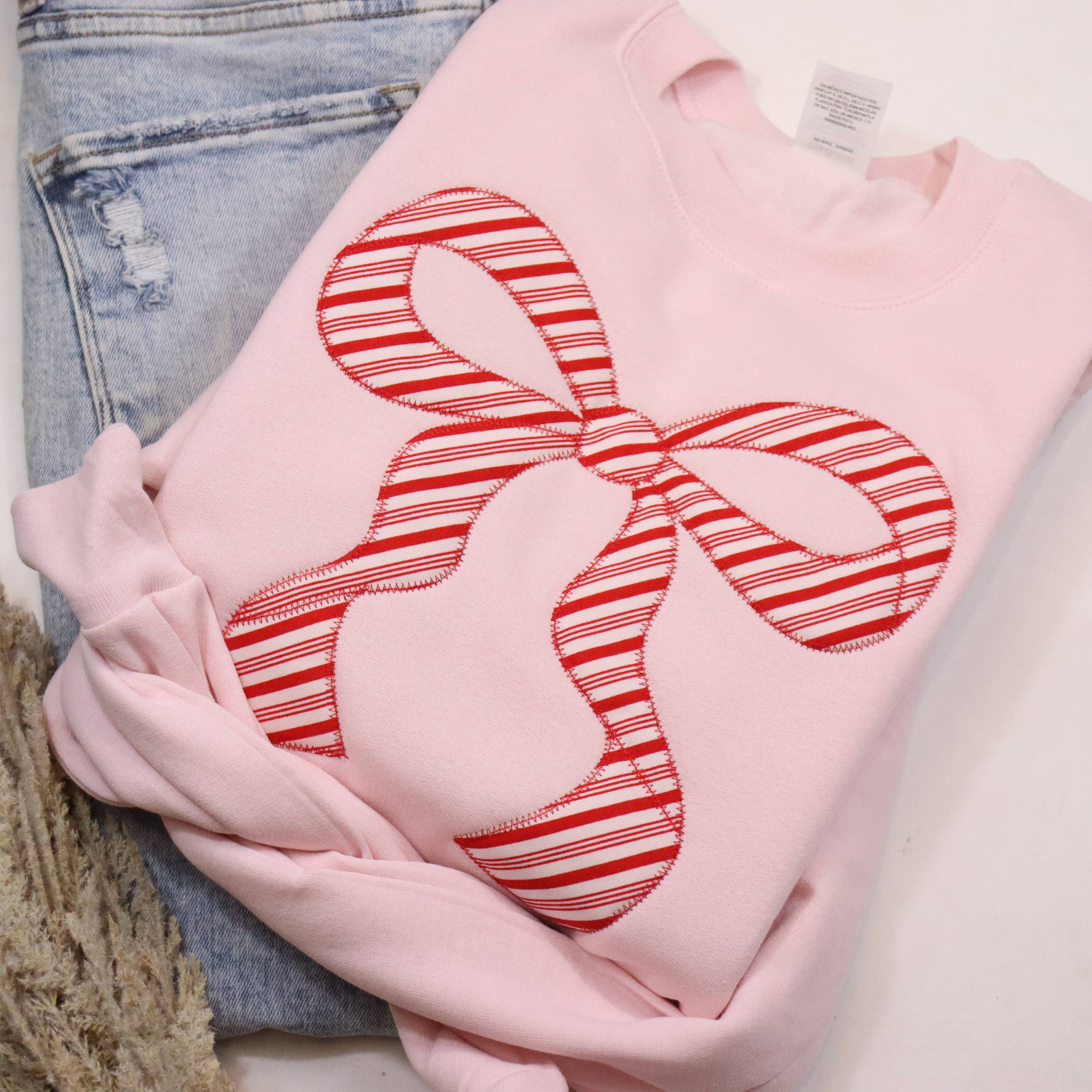 Peppermint Bow (Christmas) Sweatshirt T-Shirts, Hoodie | PodTeesHub.com