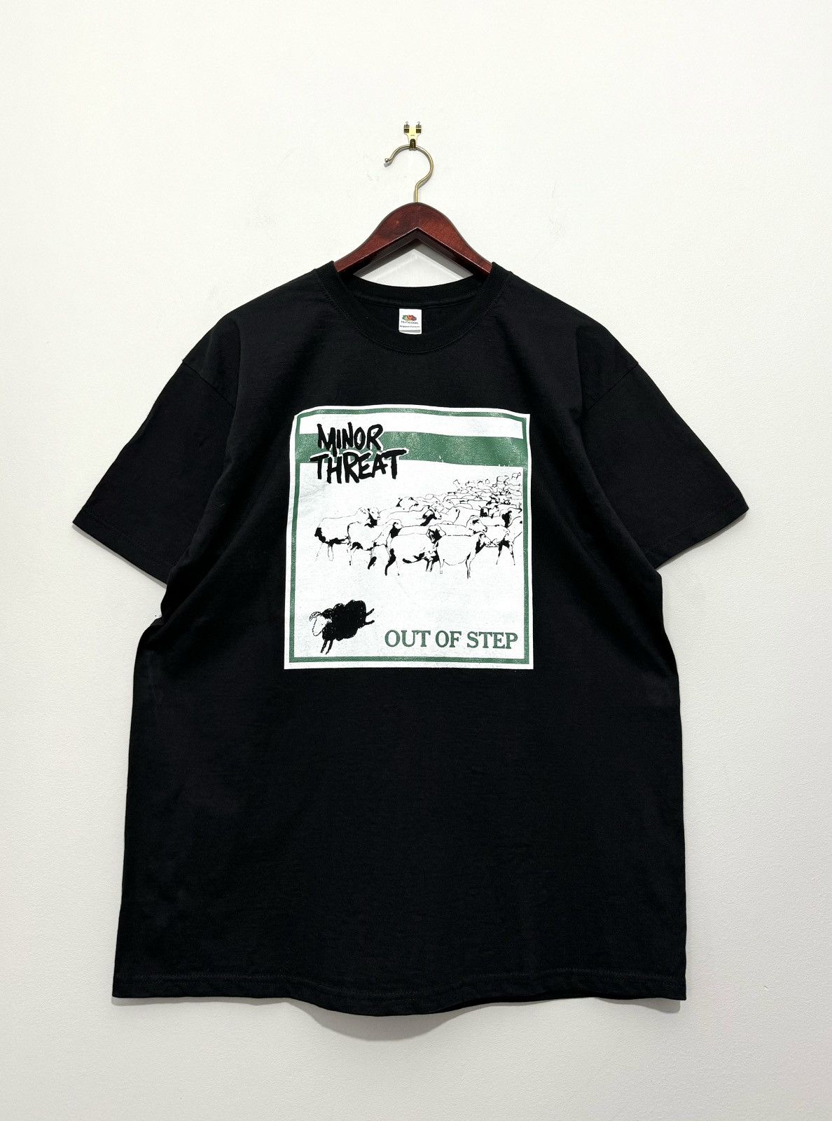 Rap Tees X Vintage Minor Threat Out Of Step T Shirt Hoodie, Sweatshirt | PodTeesHub.com