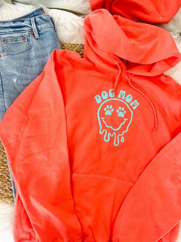 Dog Mom Happy Puff Hoodie T-Shirts, Sweatshirt | PodTeesHub.com