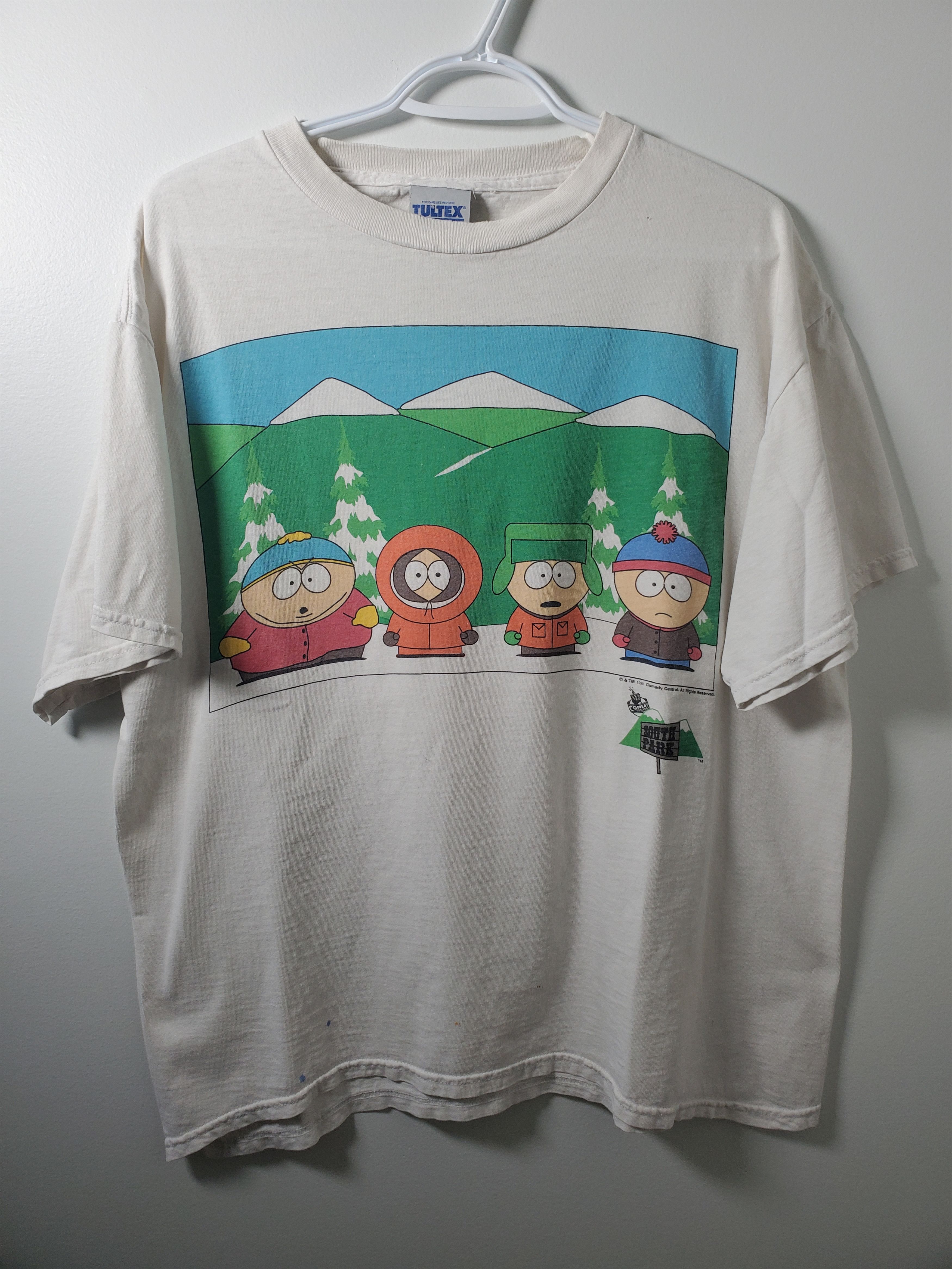 Tultex X Vintage 1998 South Park Comedy Central Tee Hoodie, Sweatshirt | PodTeesHub.com