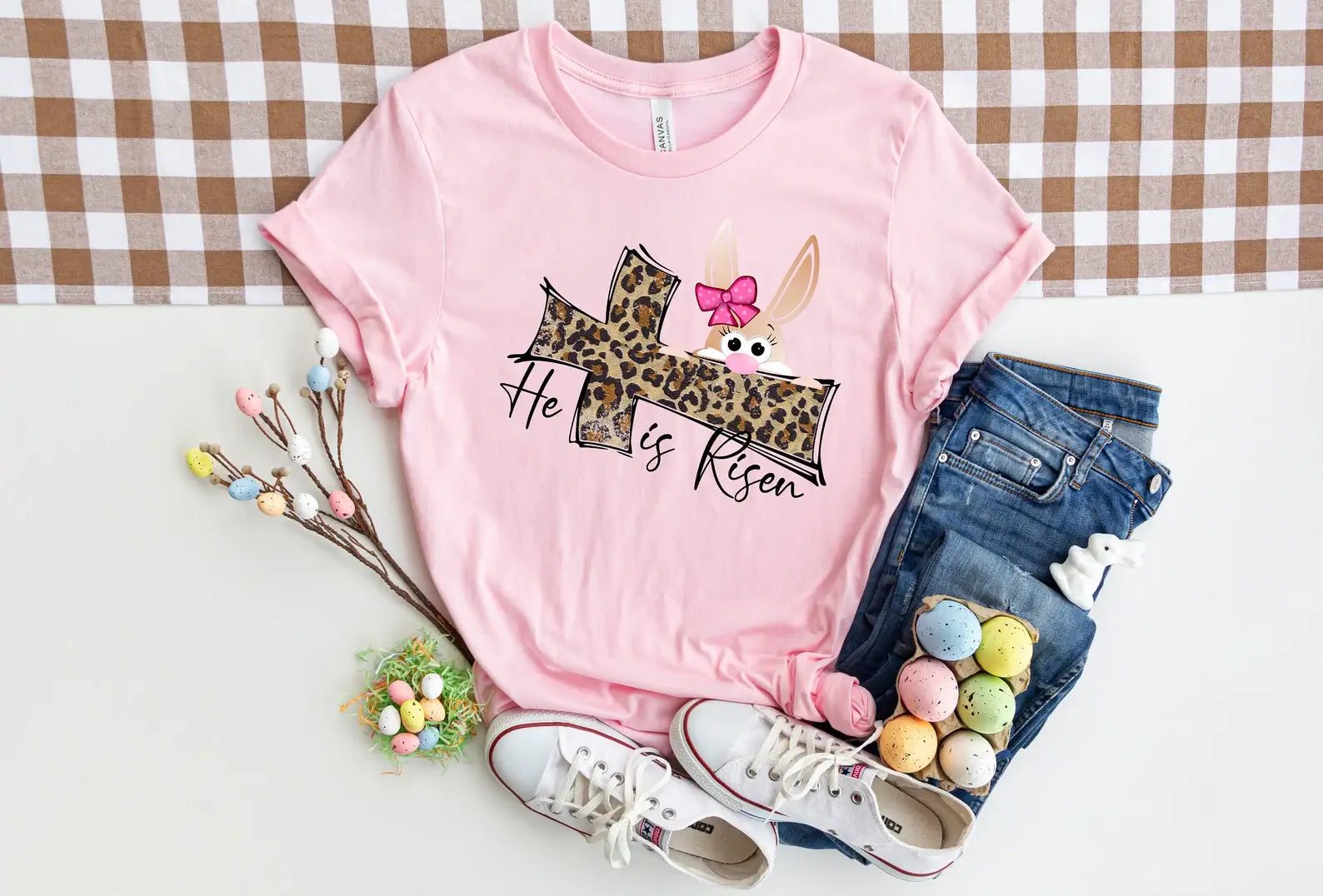 He Is Risen T-Shirt - Jesus Cross Tee Hoodie, Sweatshirt | PodTeesHub.com