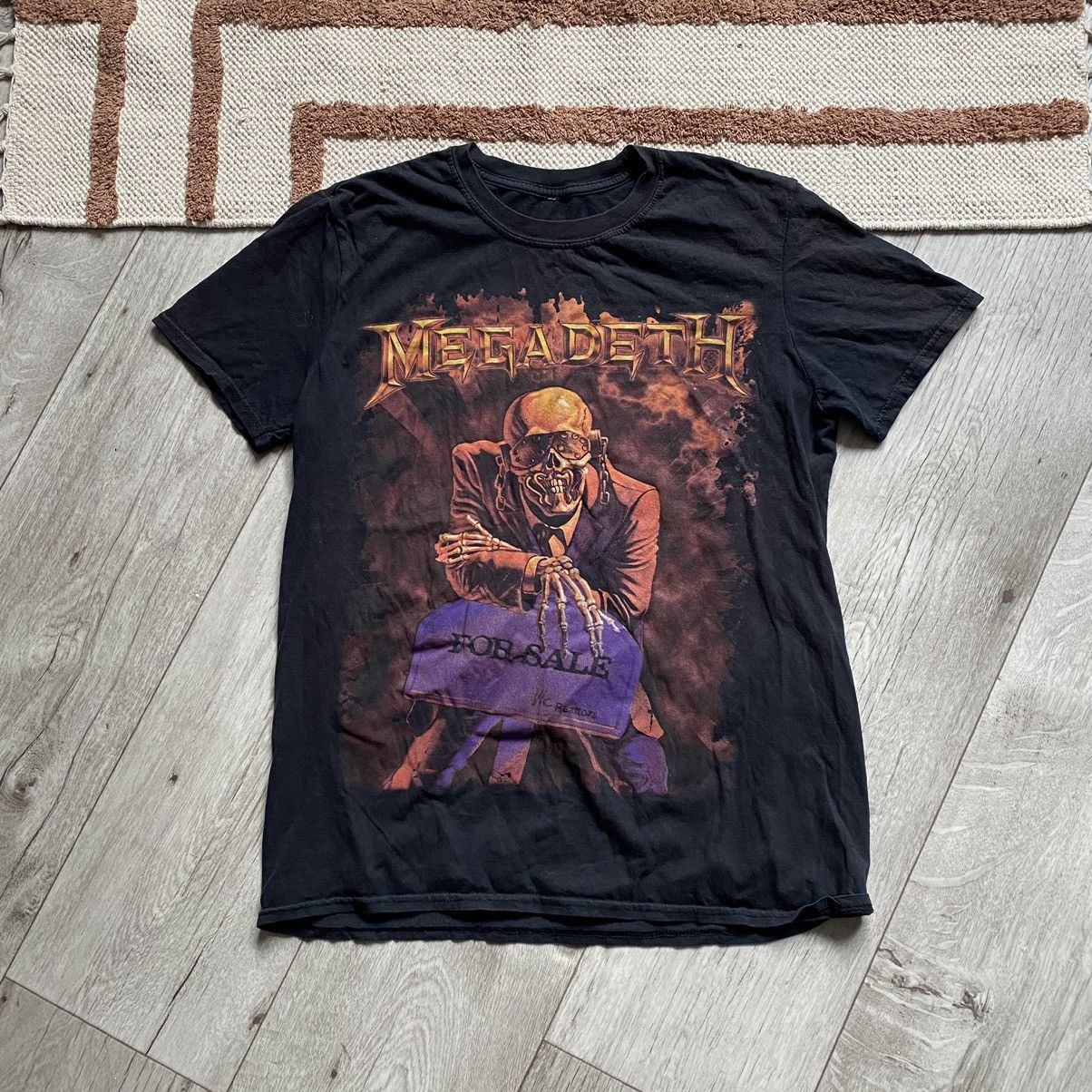 Band Tees Megadeth Y2k For Sale Skeleton Print T Shirt Hoodie, Sweatshirt | PodTeesHub.com