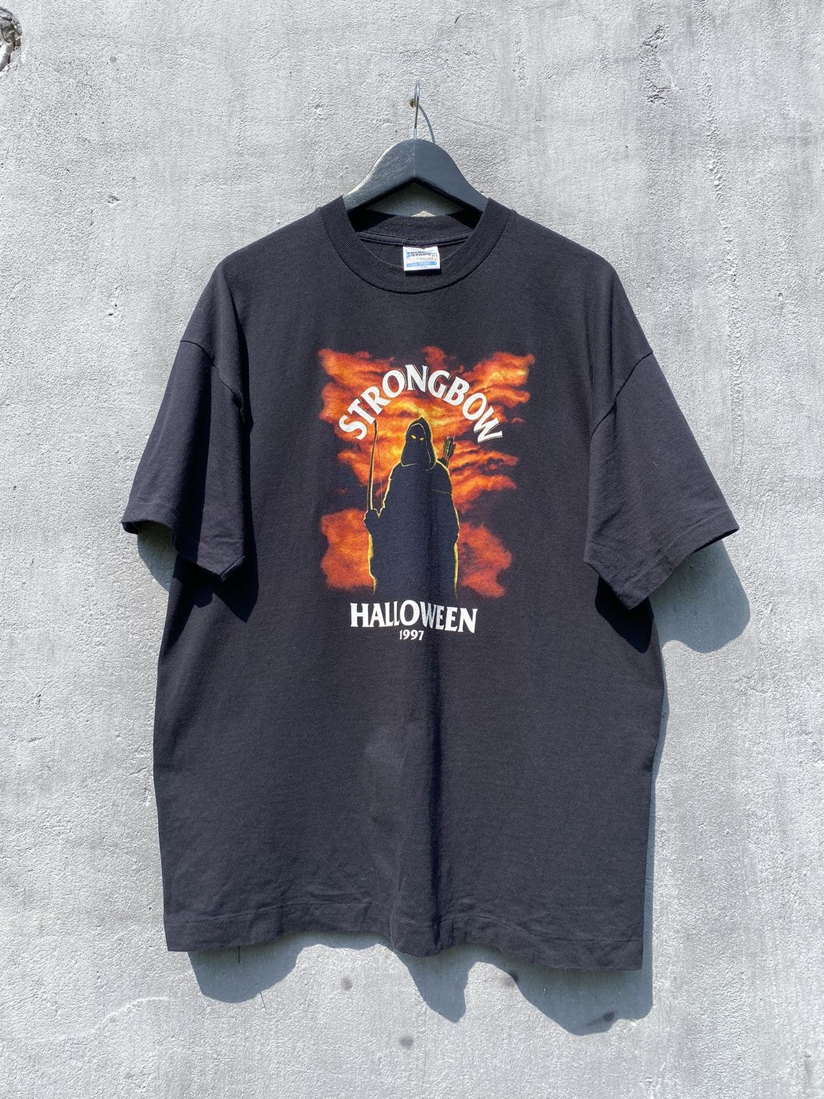 Vintage 1997 Halloween Strongbow Band Horror T Shirt Tee Hoodie, Sweatshirt | PodTeesHub.com