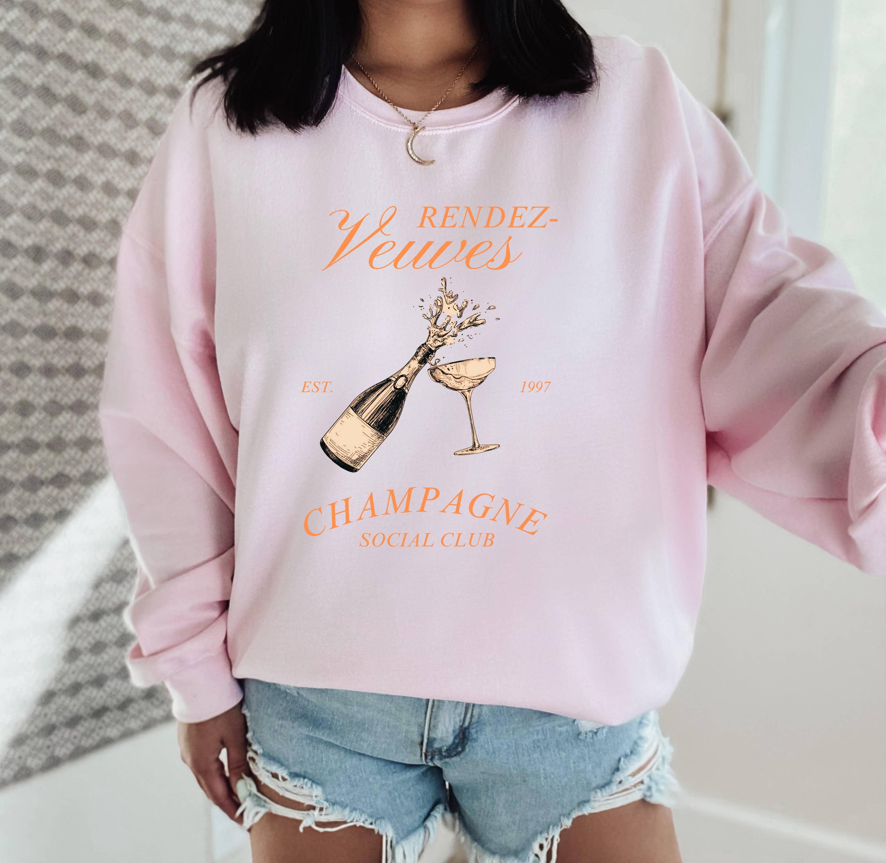 Champagne Social Club, Champagne Sweatshirt, Trendy T-Shirts, Hoodie | PodTeesHub.com