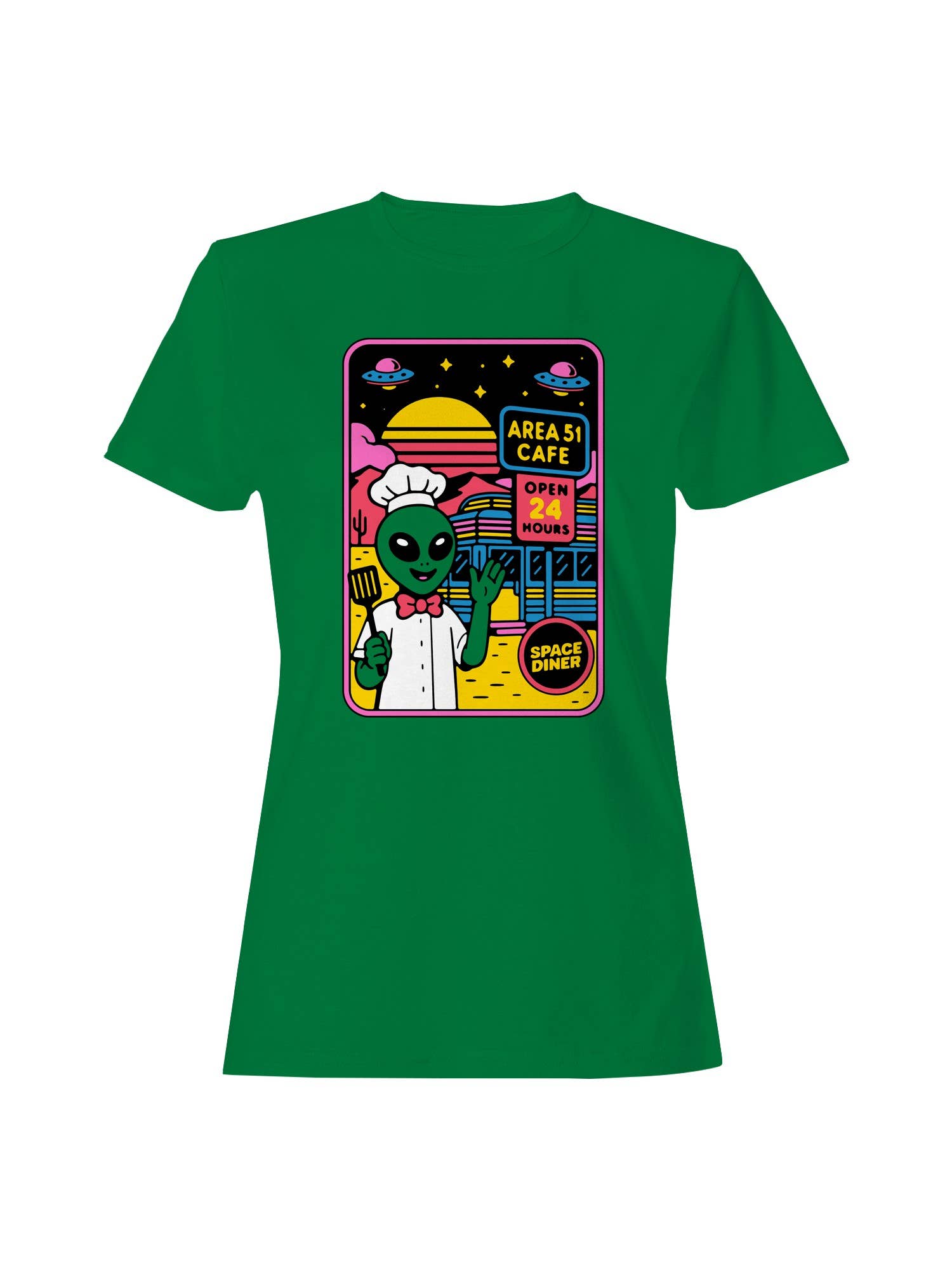 Alien Chef At Area 51 Cafe Women's T-Shirt Hoodie, Sweatshirt | PodTeesHub.com