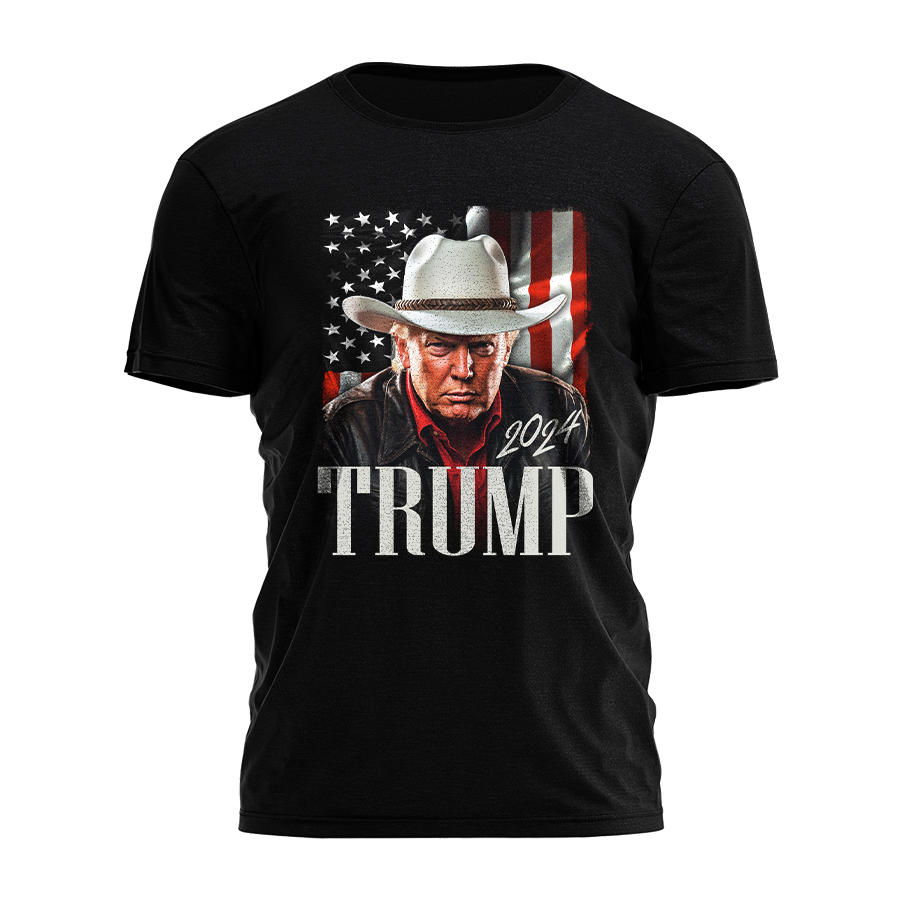 Trump 2024 - Cowboy Tee - 2640 Hoodie, Sweatshirt | PodTeesHub.com