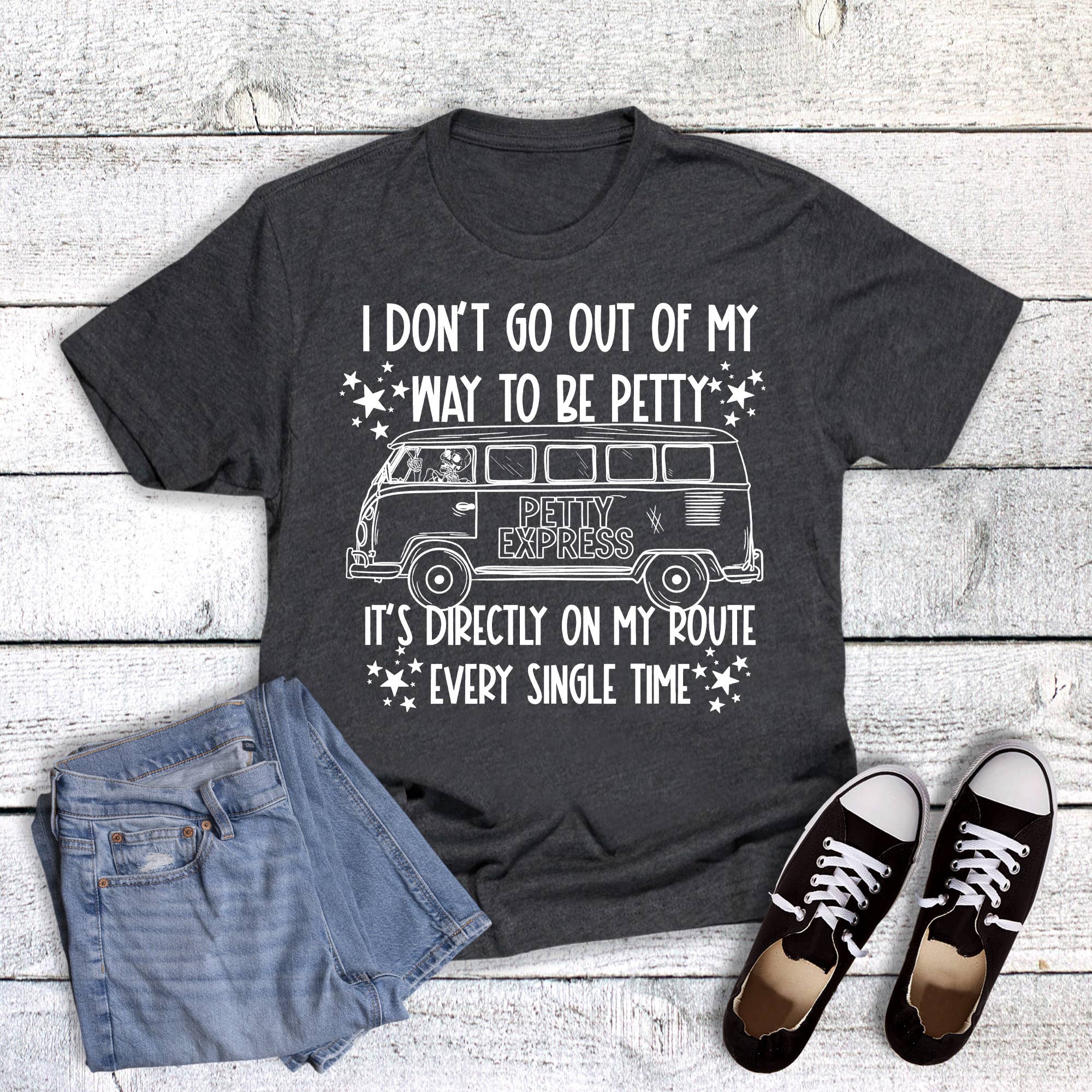 Funny Petty Route Graphic Tee Hoodie, Sweatshirt | PodTeesHub.com