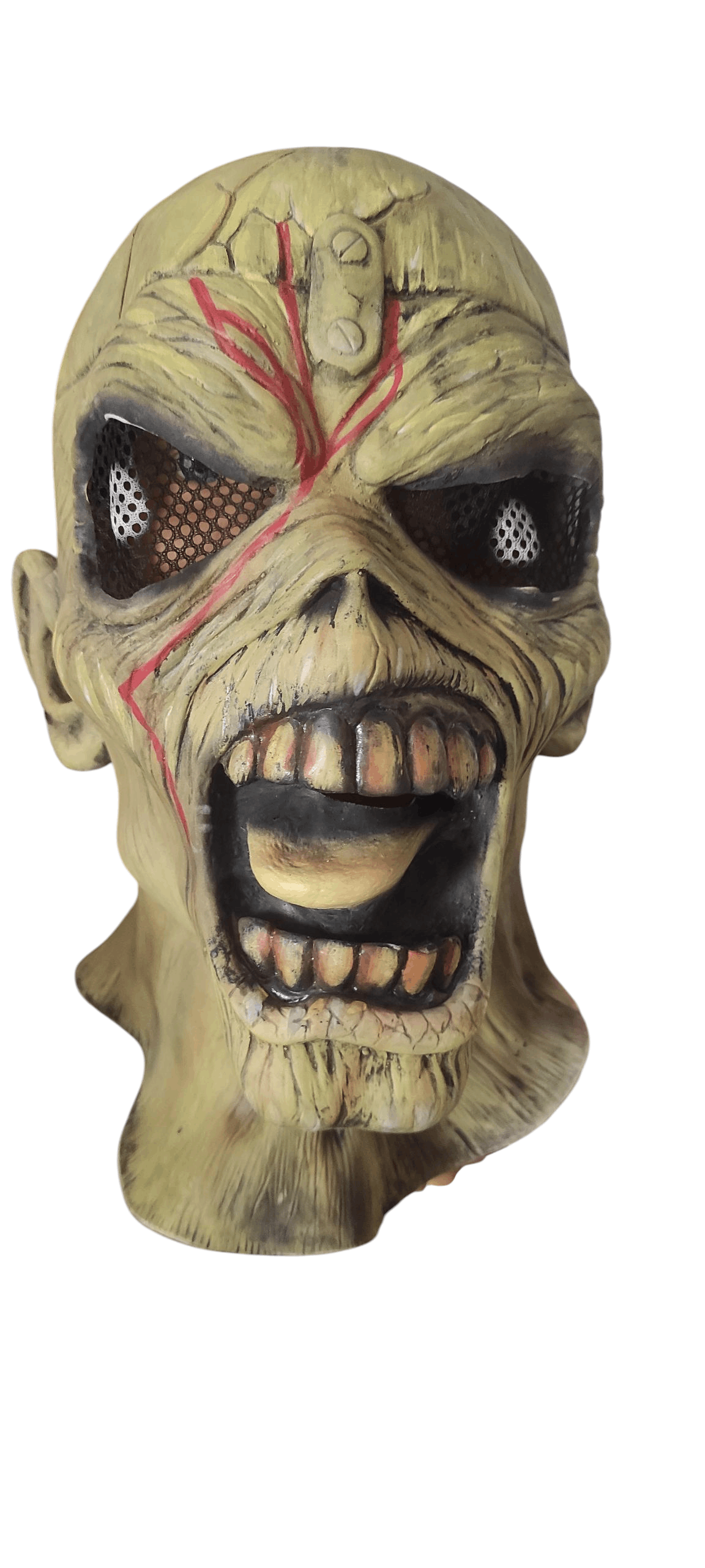 Maiden Iron Maiden Eddie Piece Of Mind Costume Rubber Latex Mask T-Shirts, Hoodie, Sweatshirt | PodTeesHub.com