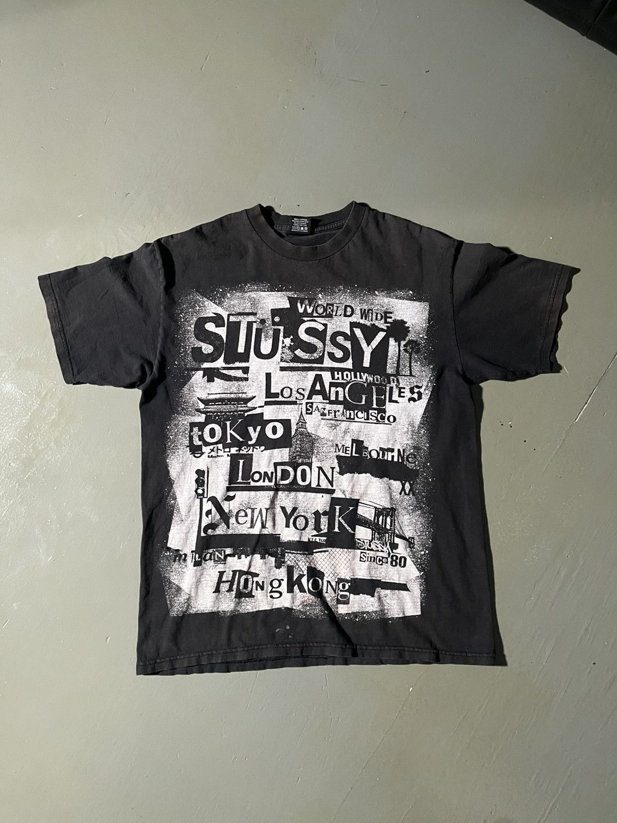 Other Stussy World Wide City Collage T Shirt From The Mid 2000s Hoodie, Sweatshirt | PodTeesHub.com