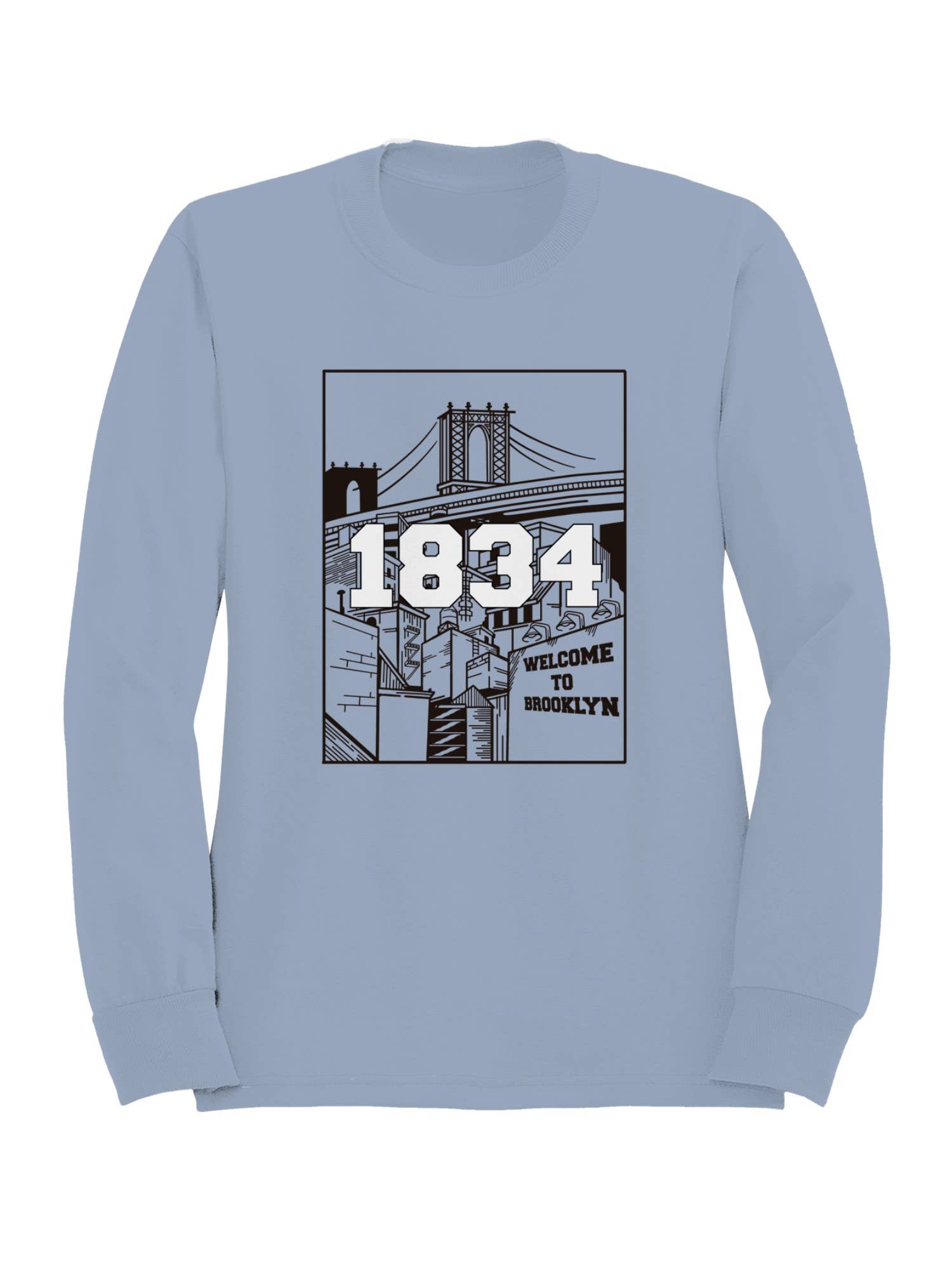 Brooklyn Bridge Art Print Men's Sweatshirt T-Shirts, Hoodie | PodTeesHub.com