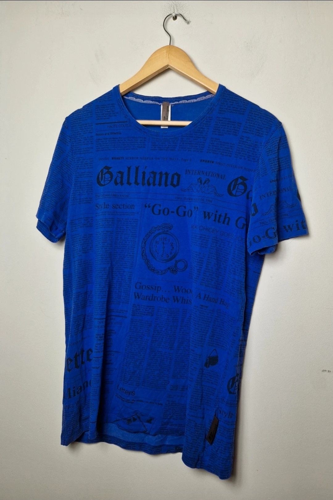 John Galliano Galliano Newspapaer Y2k 2000s T-Shirts, Hoodie, Sweatshirt