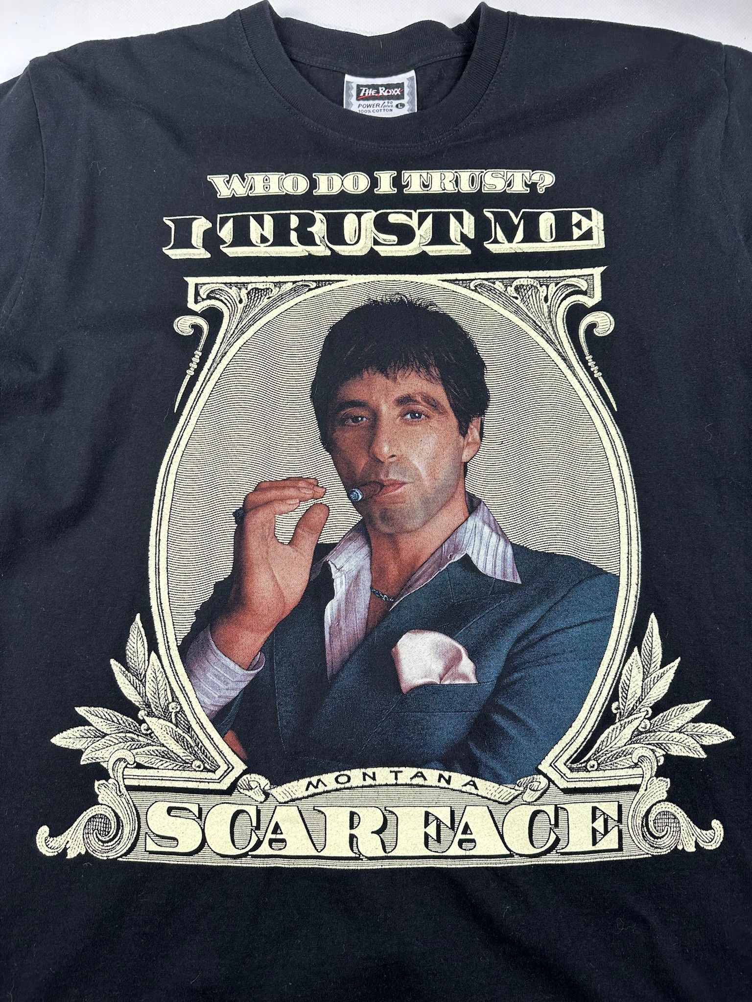 Vintagelvintage Tony Montana Scarface Movie Graphic Tee Boxy 90s Hoodie, Sweatshirt | PodTeesHub.com